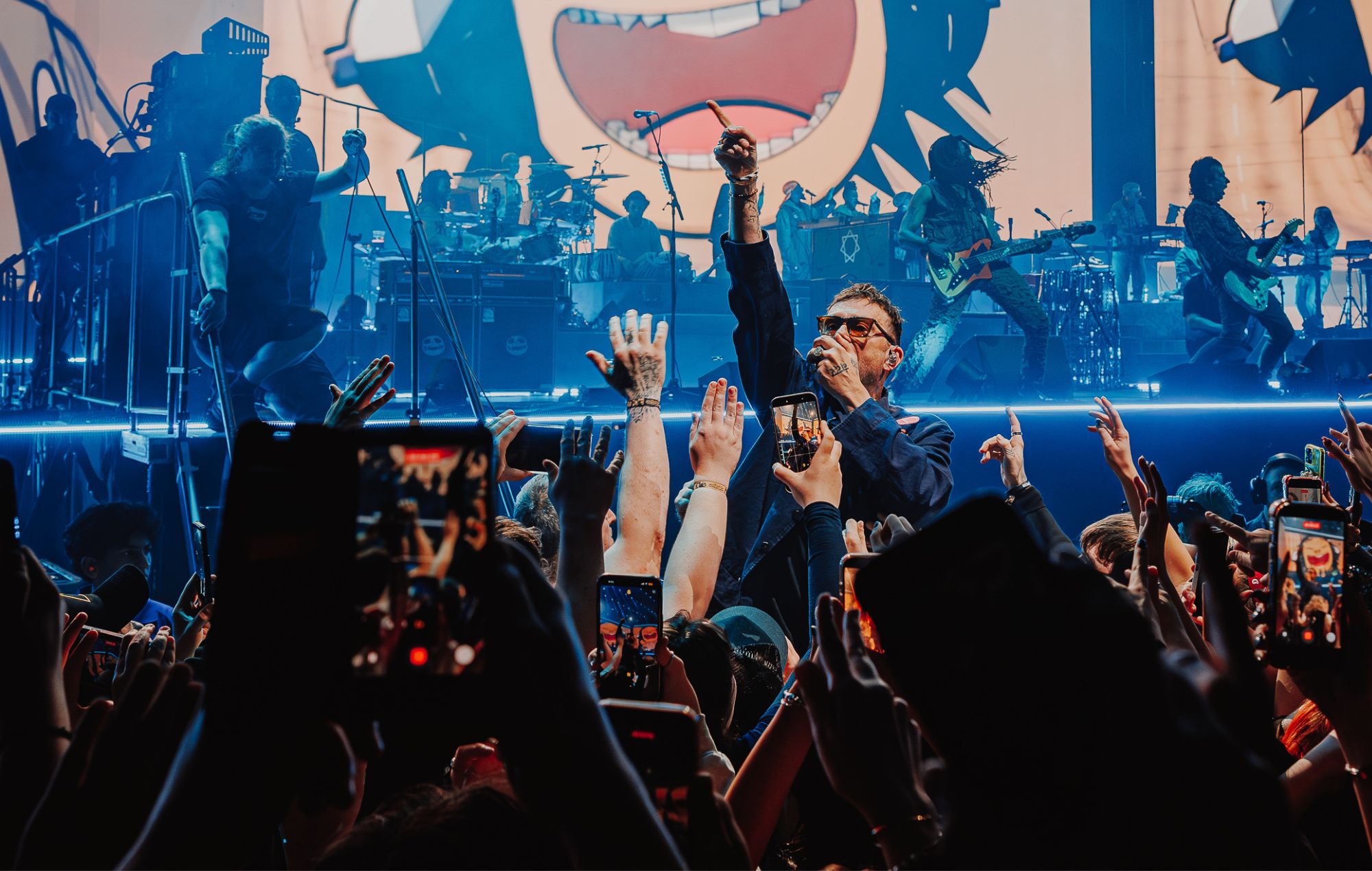 Gorillaz live in 2026. CREDIT: Luke Dyson
