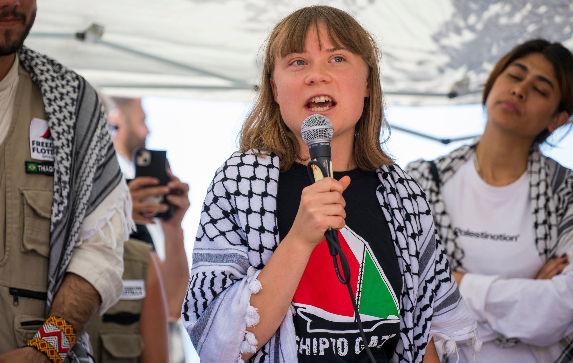 Freedom Flotilla' And Greta Thunberg Prepare To Depart Italy For Gaza