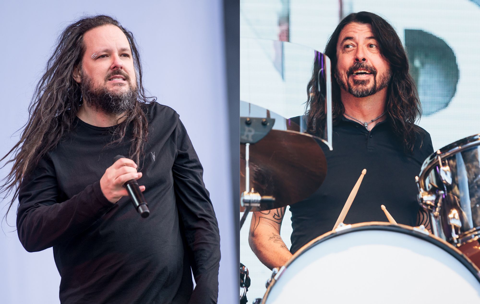 Jonathan Davis and Dave Grohl
