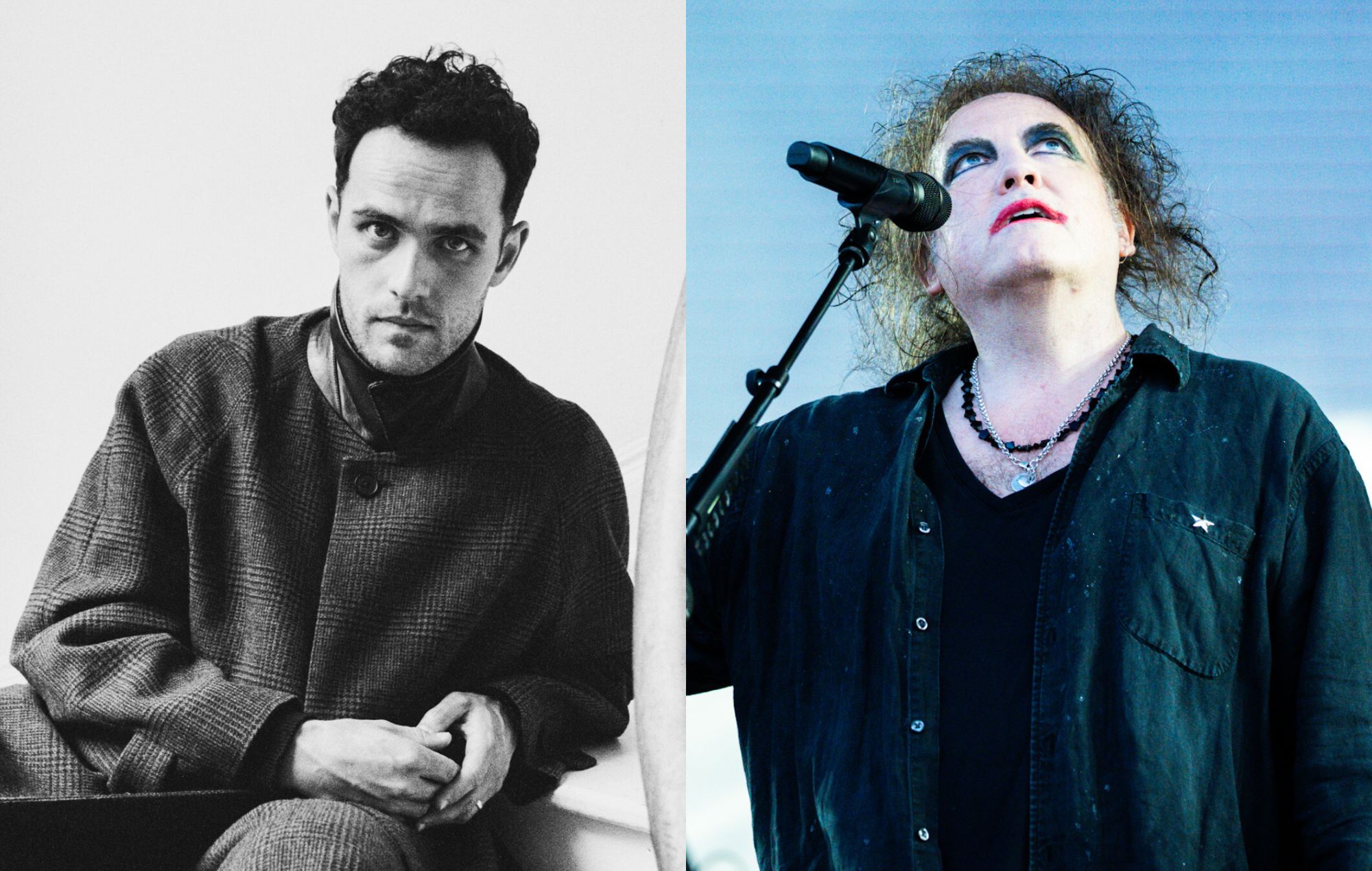 Jordan Rakei and Robert Smith. CREDIT: Press and Aaron Law