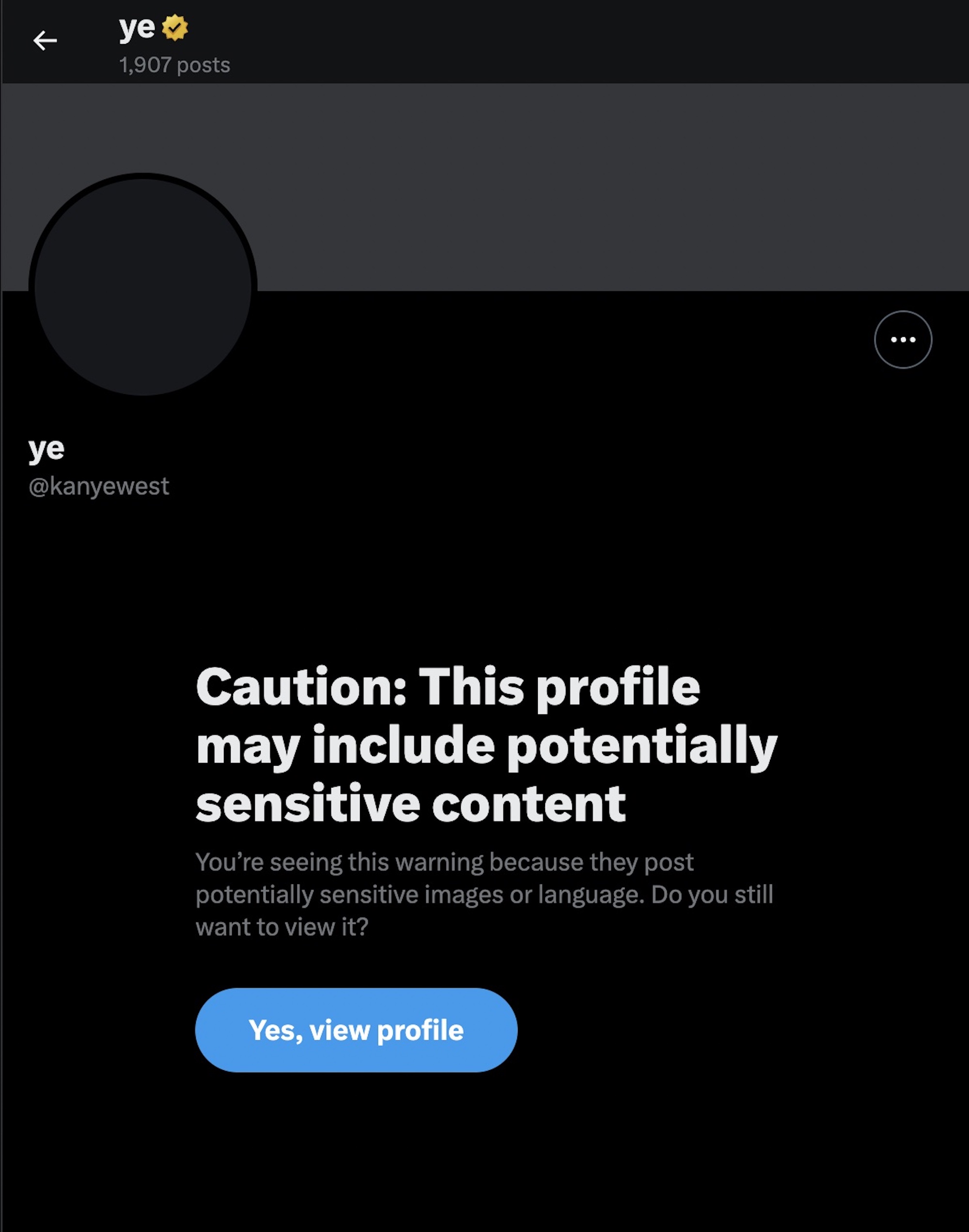 Kanye West X page, February 13, 2025