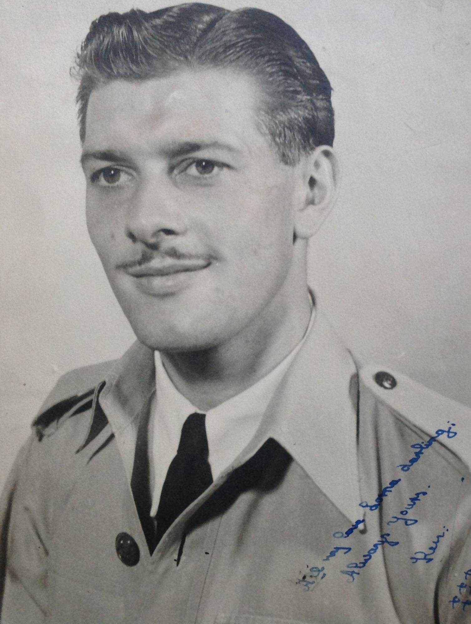 Ken Patten's RAF portrait. Credit: Michele Patten)