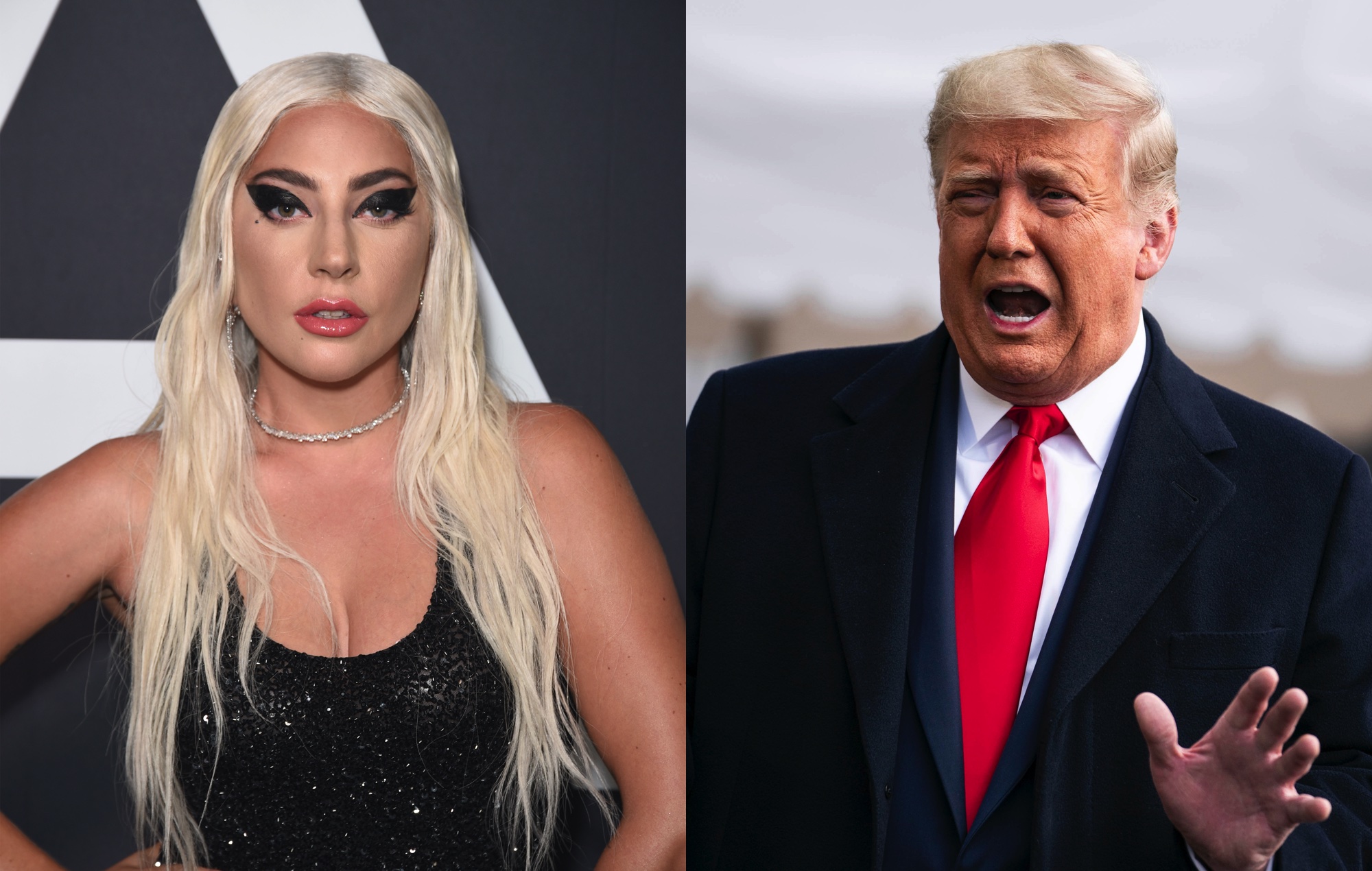 lady gaga donald trump joe biden fracking