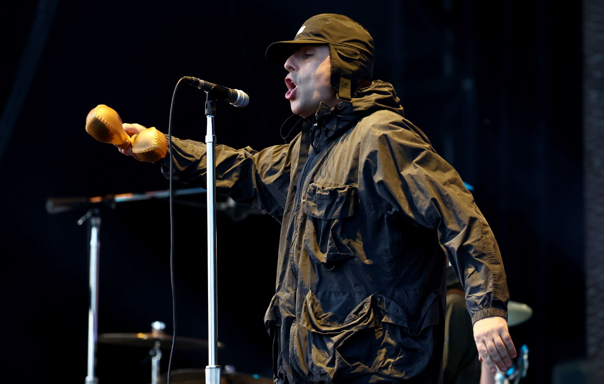 Liam Gallagher performs live in 2024