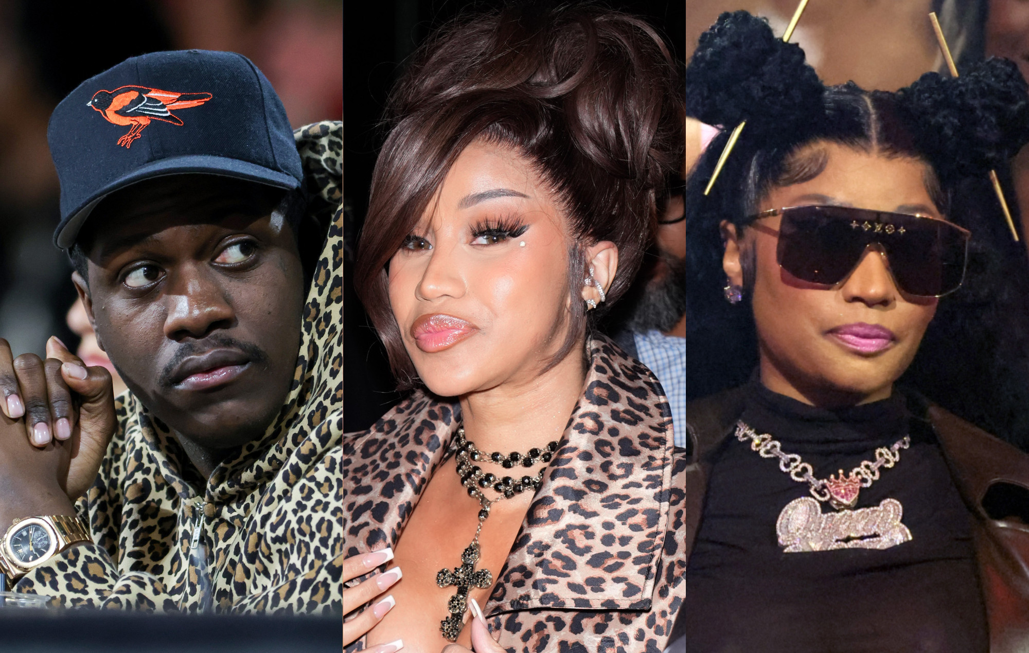 (From left to right) Lil Yachty, Cardi B and Nicki Minaj. Photo credit: Ethan Miller/Getty Images; XNY/Star Max/GC Images; Mike Coppola/Getty Images for MTV