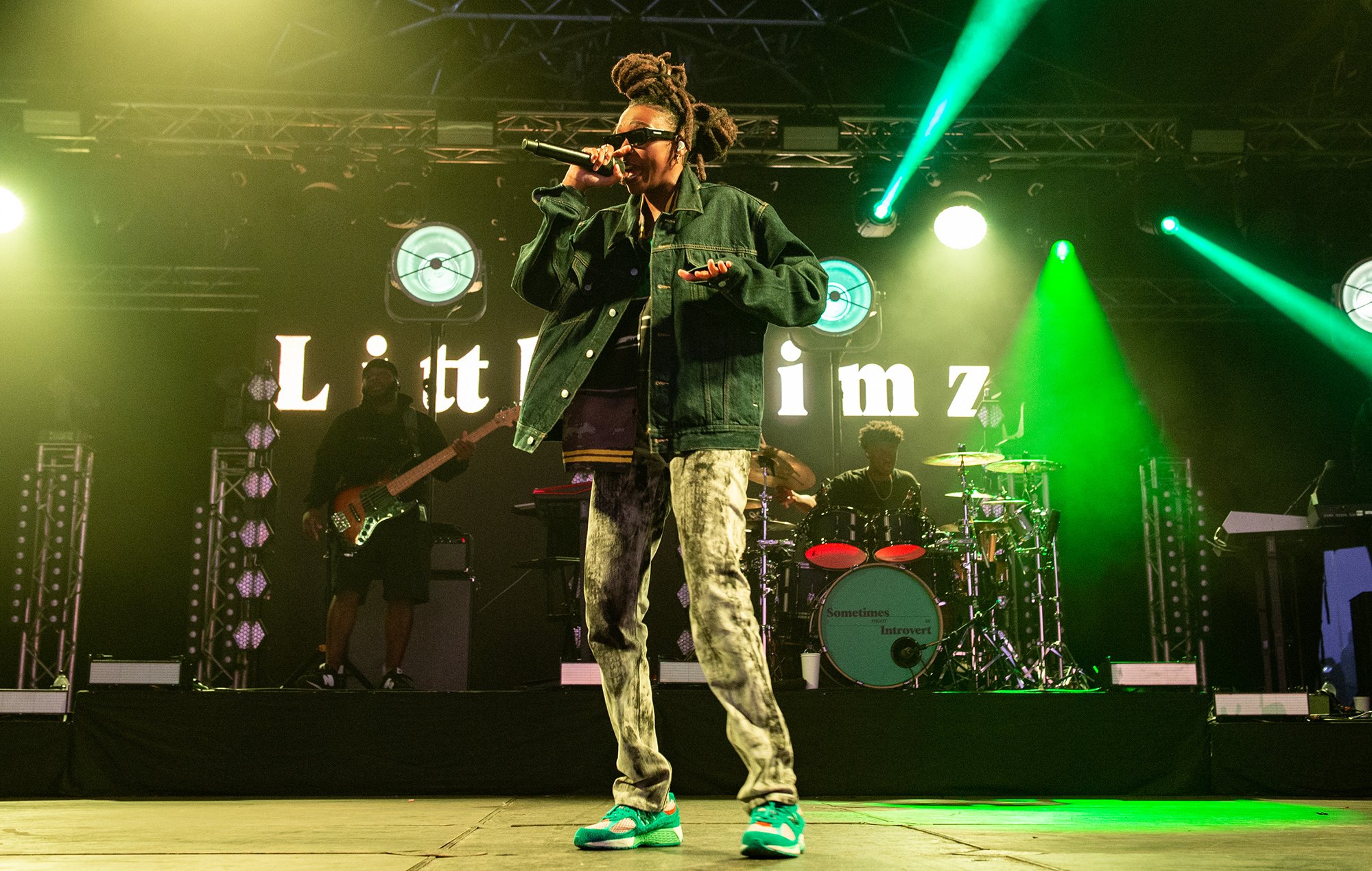 Little Simz performing at Strawberries & Creem Festival