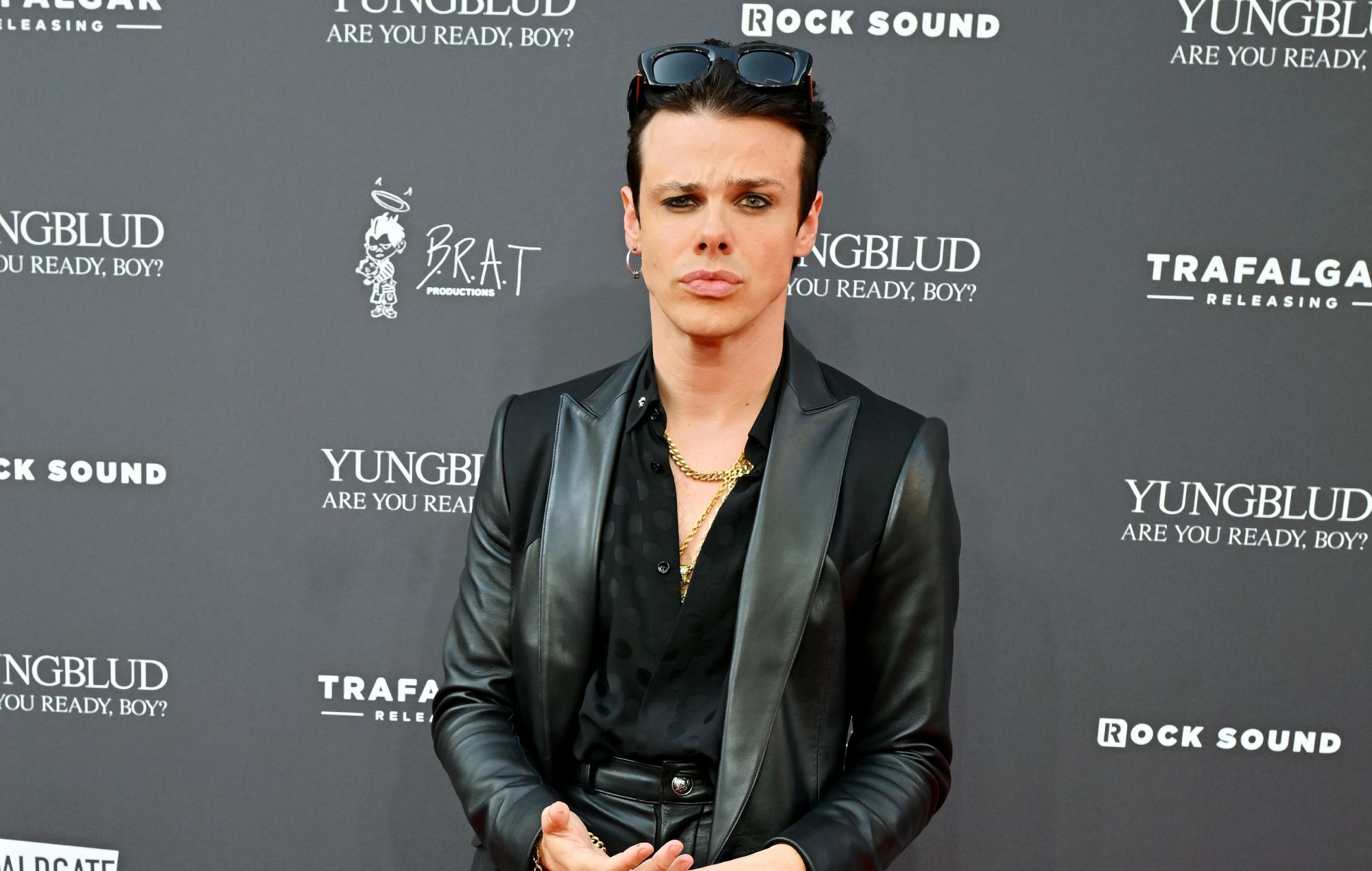 Yungblud attends the World Premiere of 'Are You Ready, Boy?' at Vue Leicester Square on August 12, 2025 in London, England. CREDIT: Dave Benett