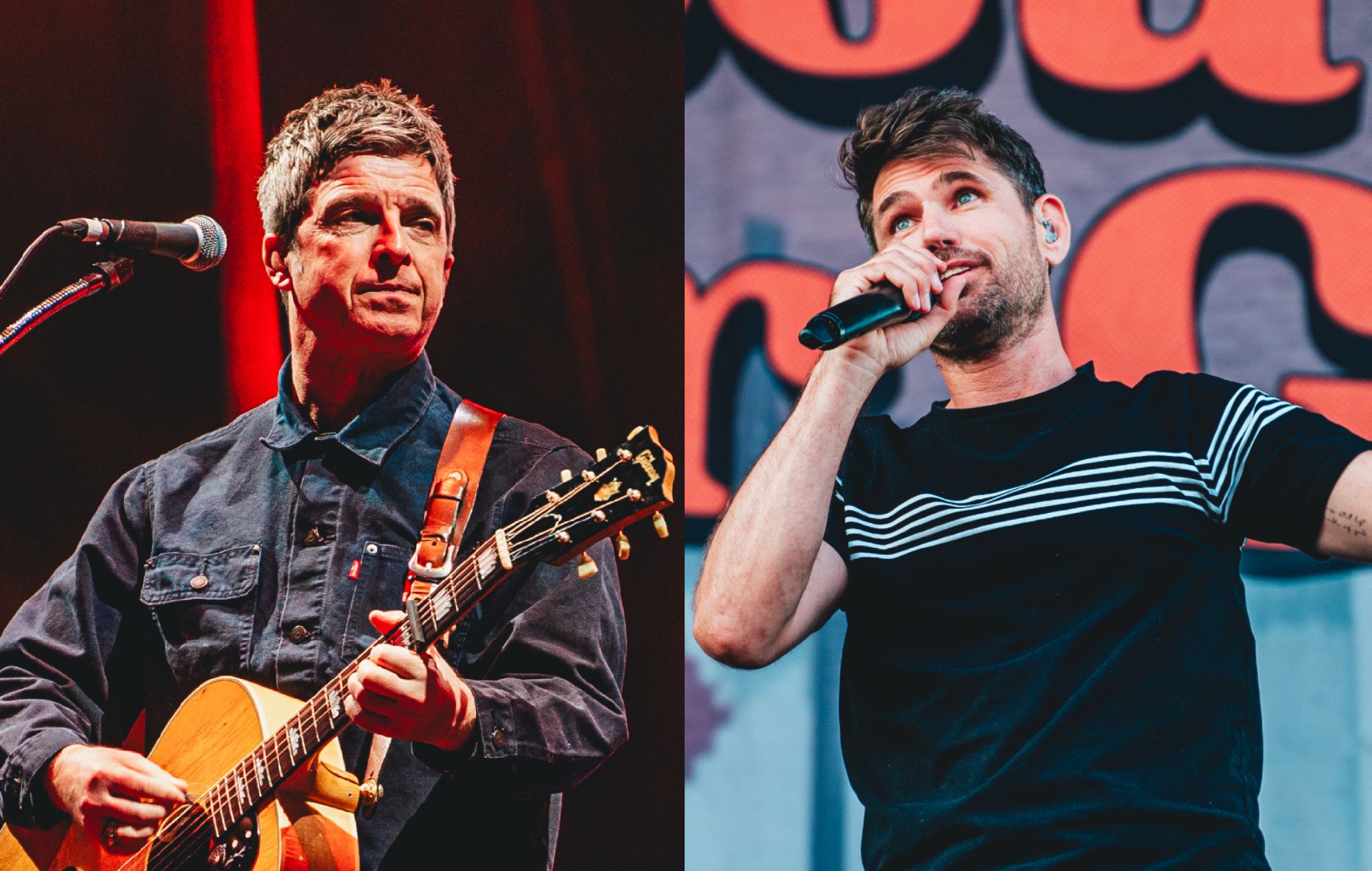 Oasis' Noel Gallagher and Scouting For Girls’ Roy Stride