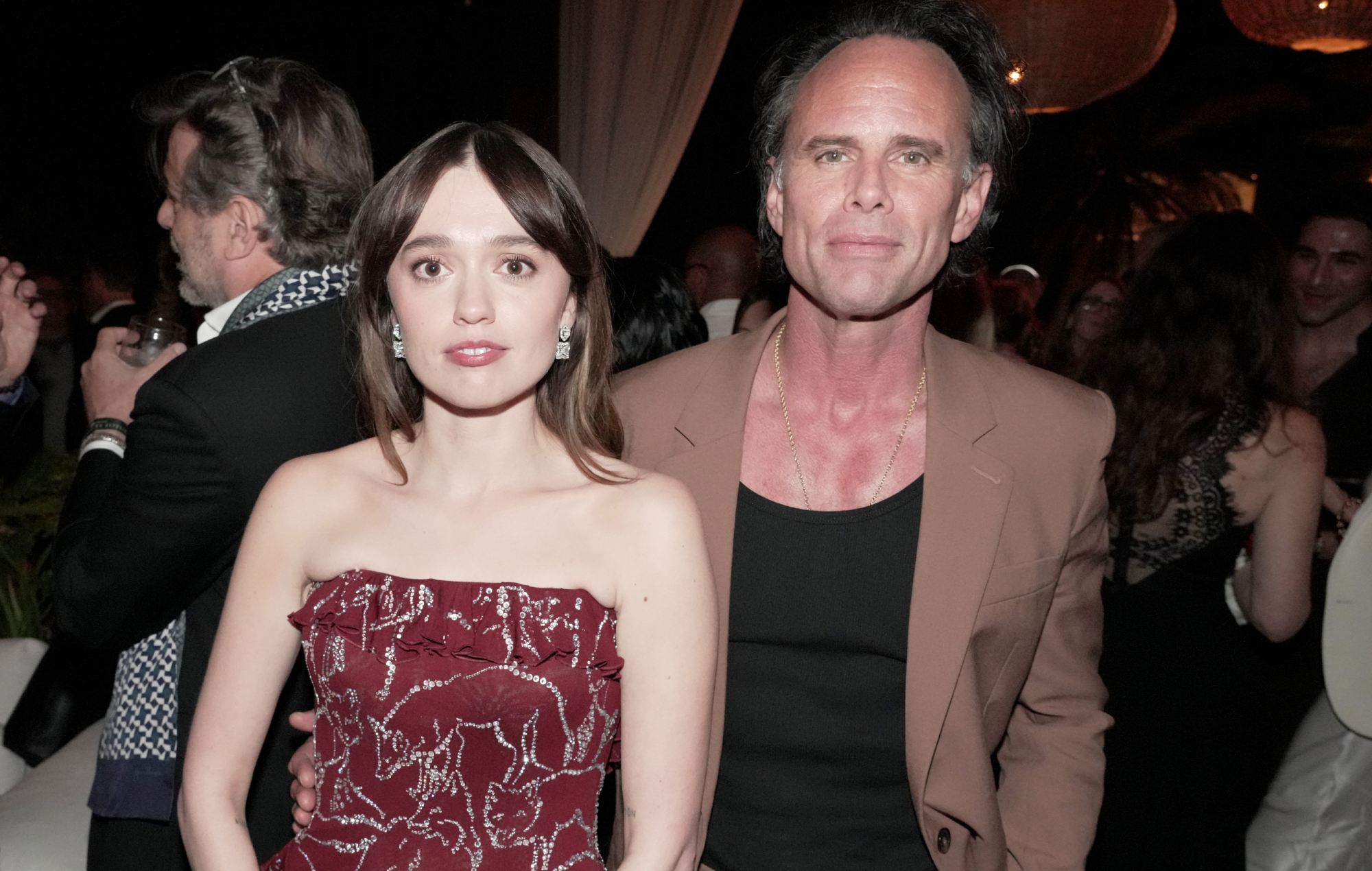 Aimee Lou Wood and Walton Goggins