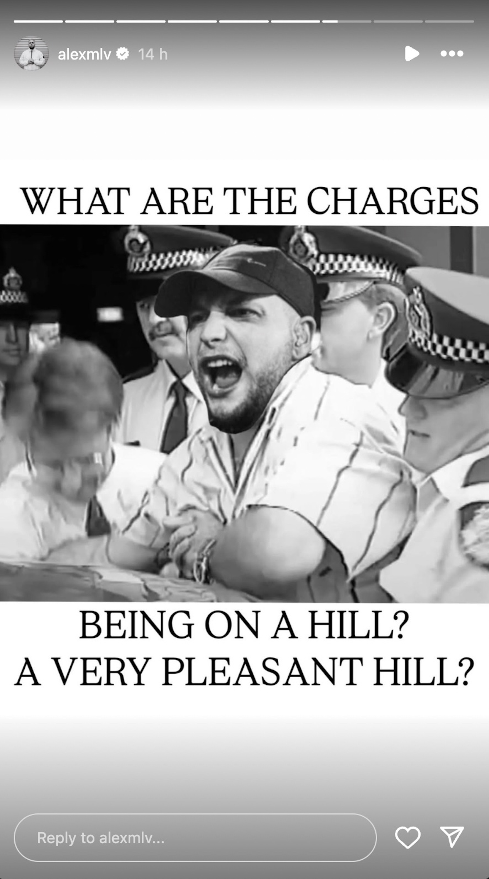 Malevolence on Instagram Stories screenshot