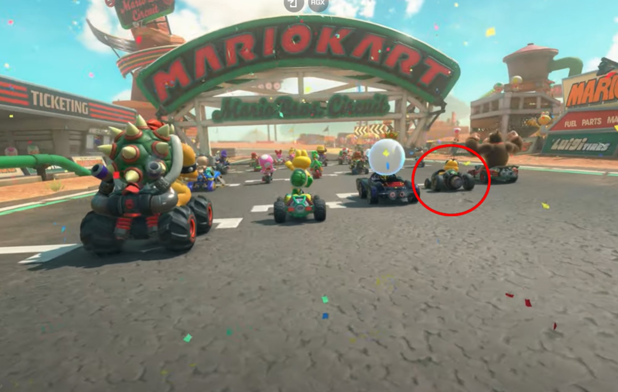 Mario Kart World Charcters: Lakitu can be seeb