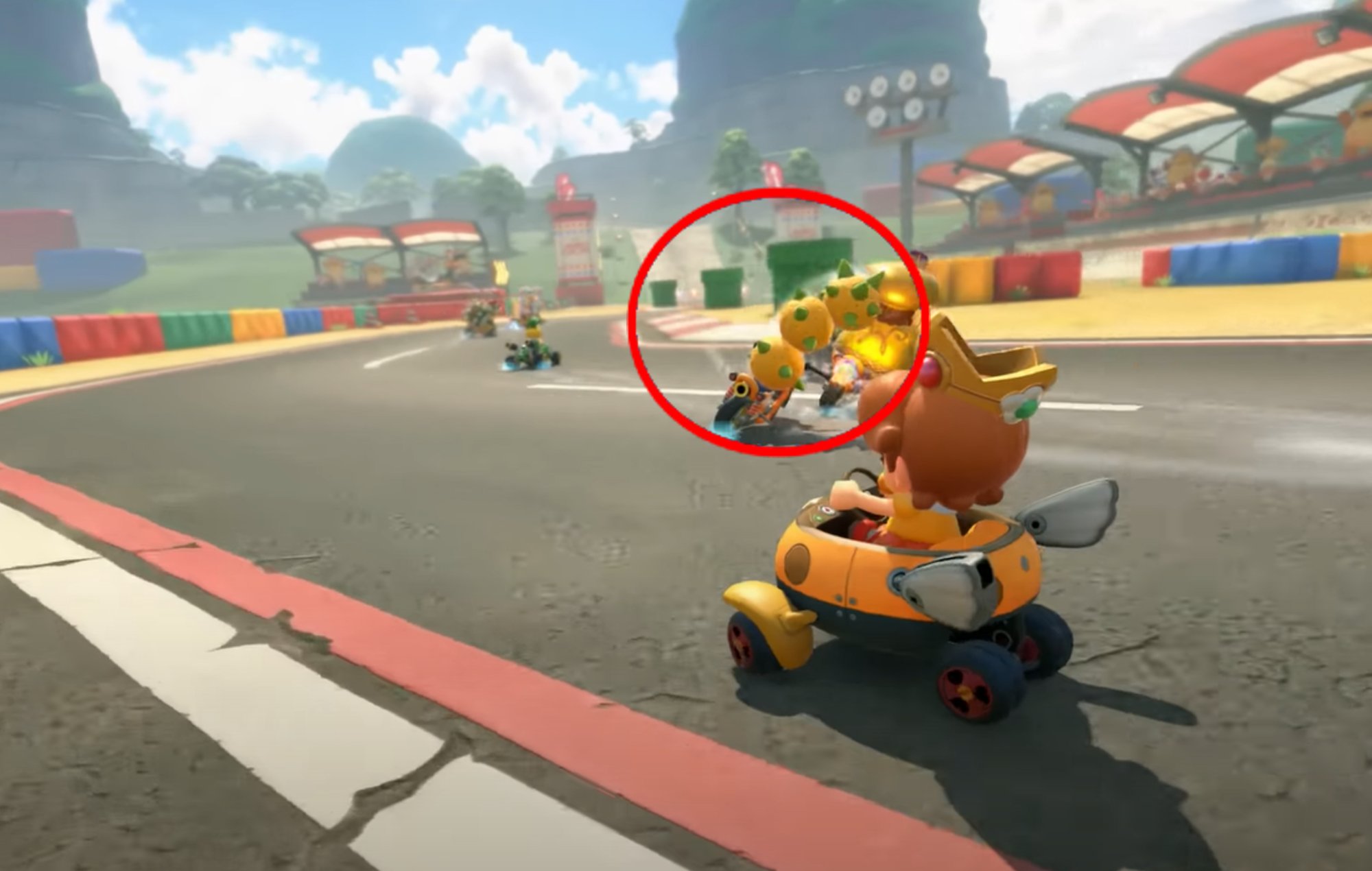 Mario Kart World Characters: Pokey can be seen