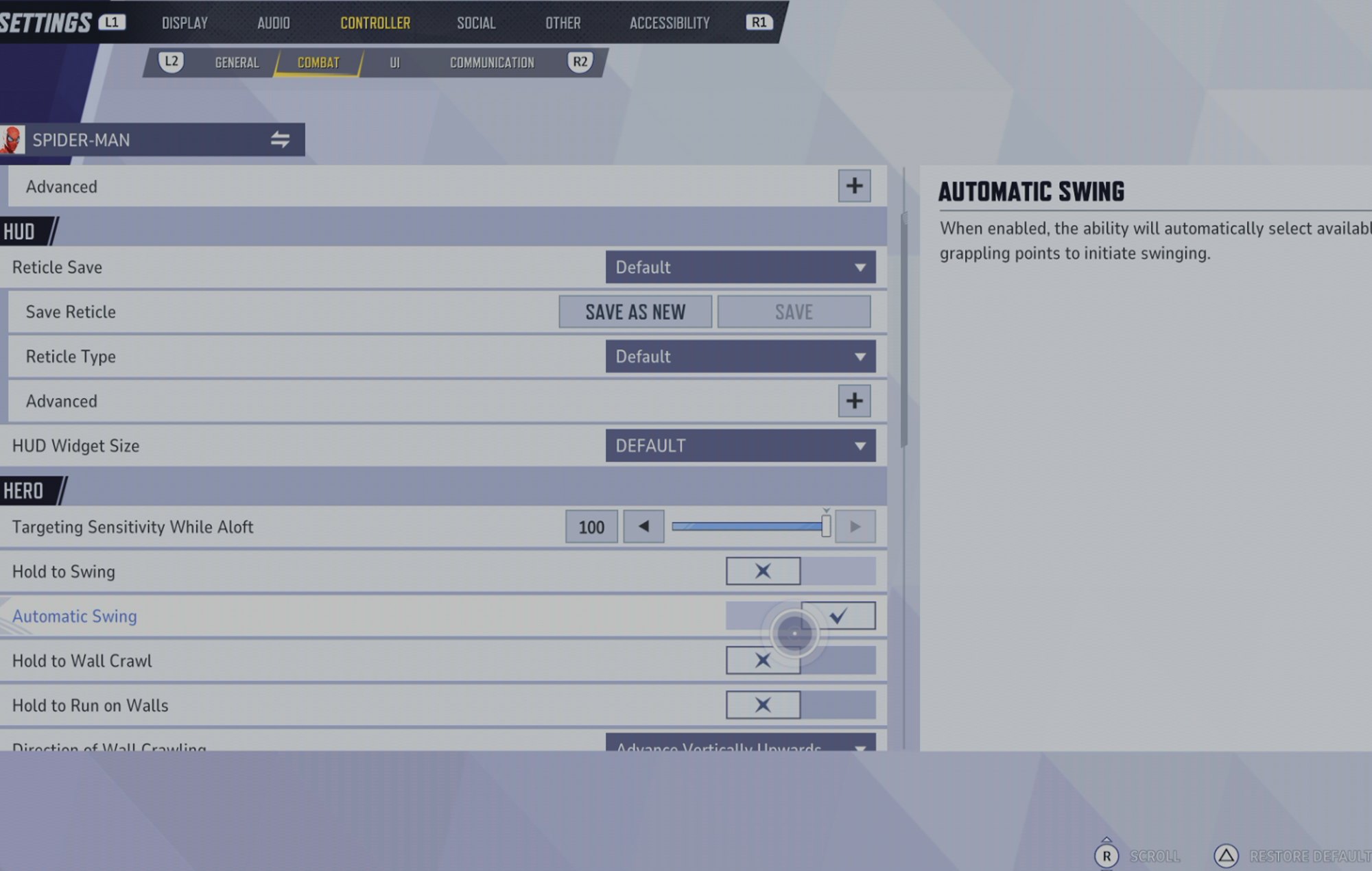 Marvel Rivals How To Turn Off Auto Swing: The Automatic Swing can be seen