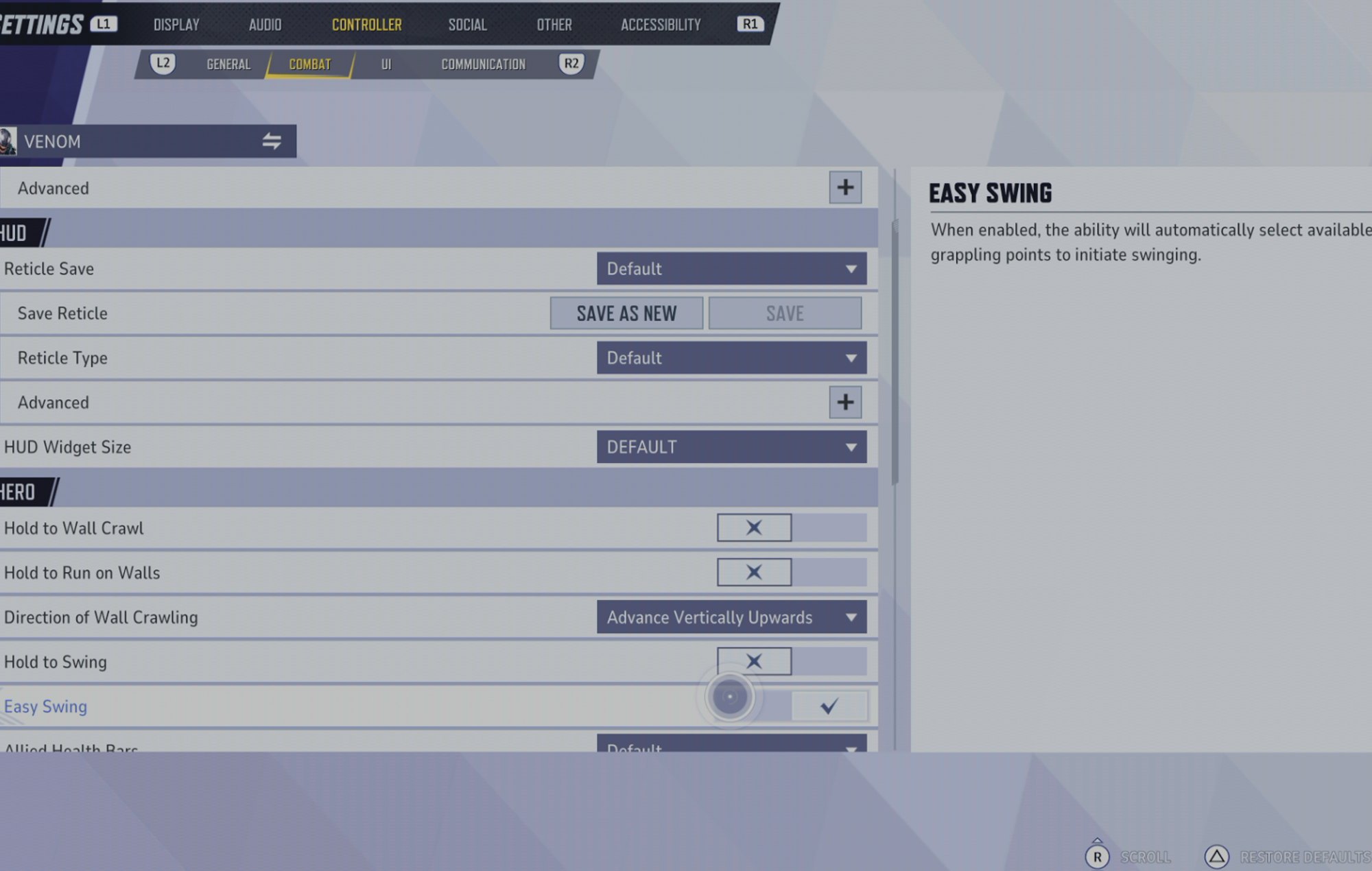 Marvel Rivals How To Turn Off Auto Swing: The Easy Swing can be seen