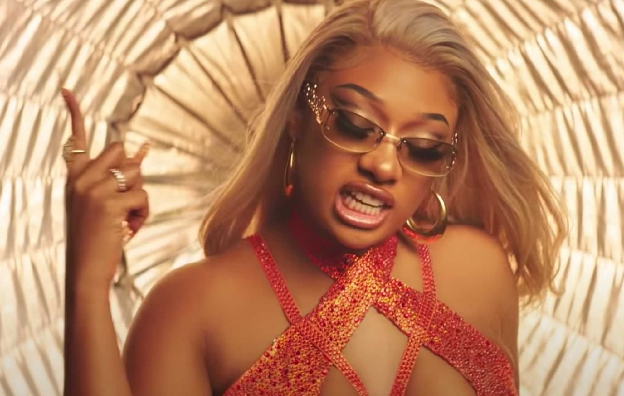 Watch Megan Thee Stallion and Lil Durk make it rain dollar bills in new music video 'Movie'