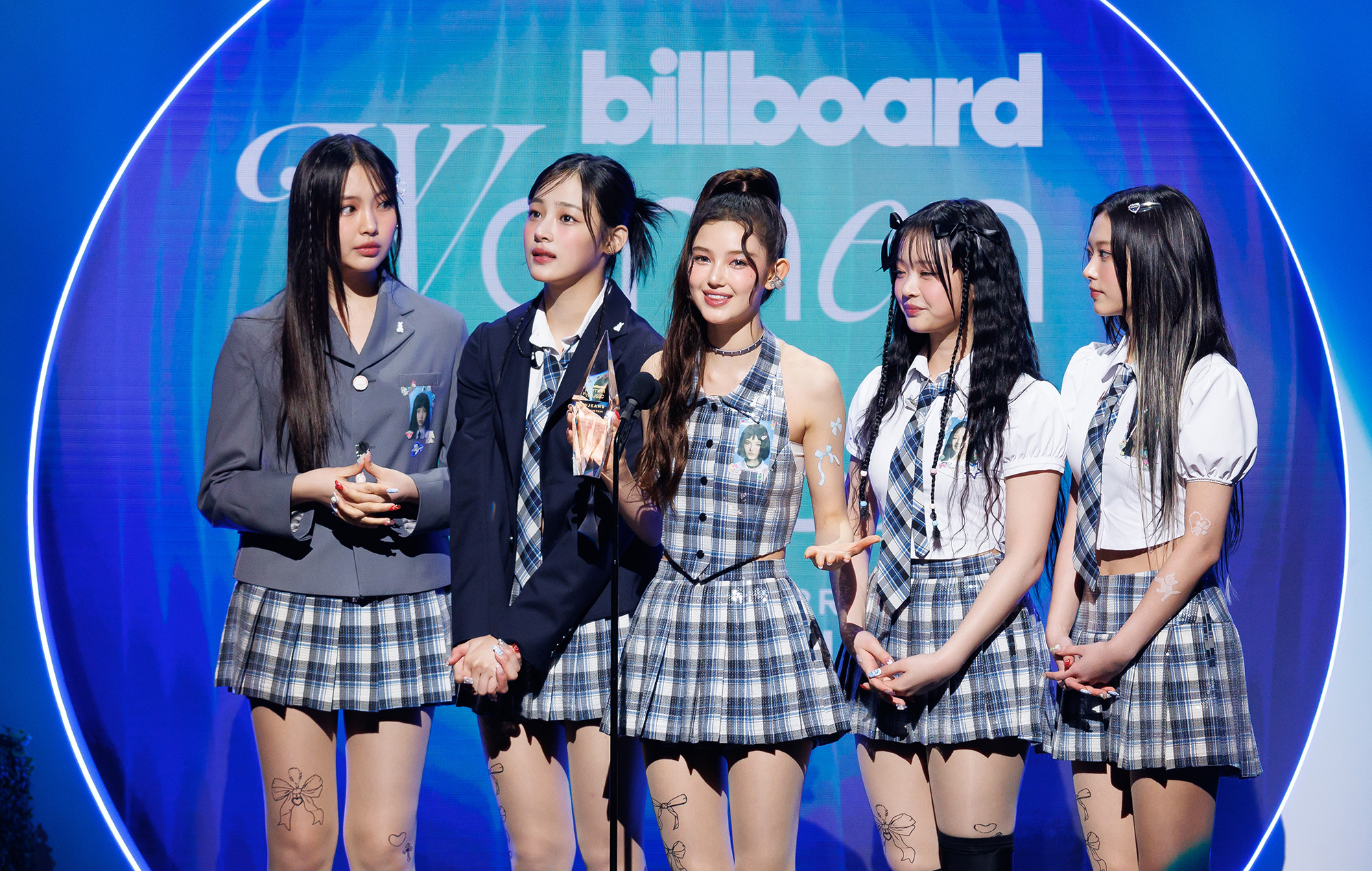 newjeans billboard women in music group of the year speech