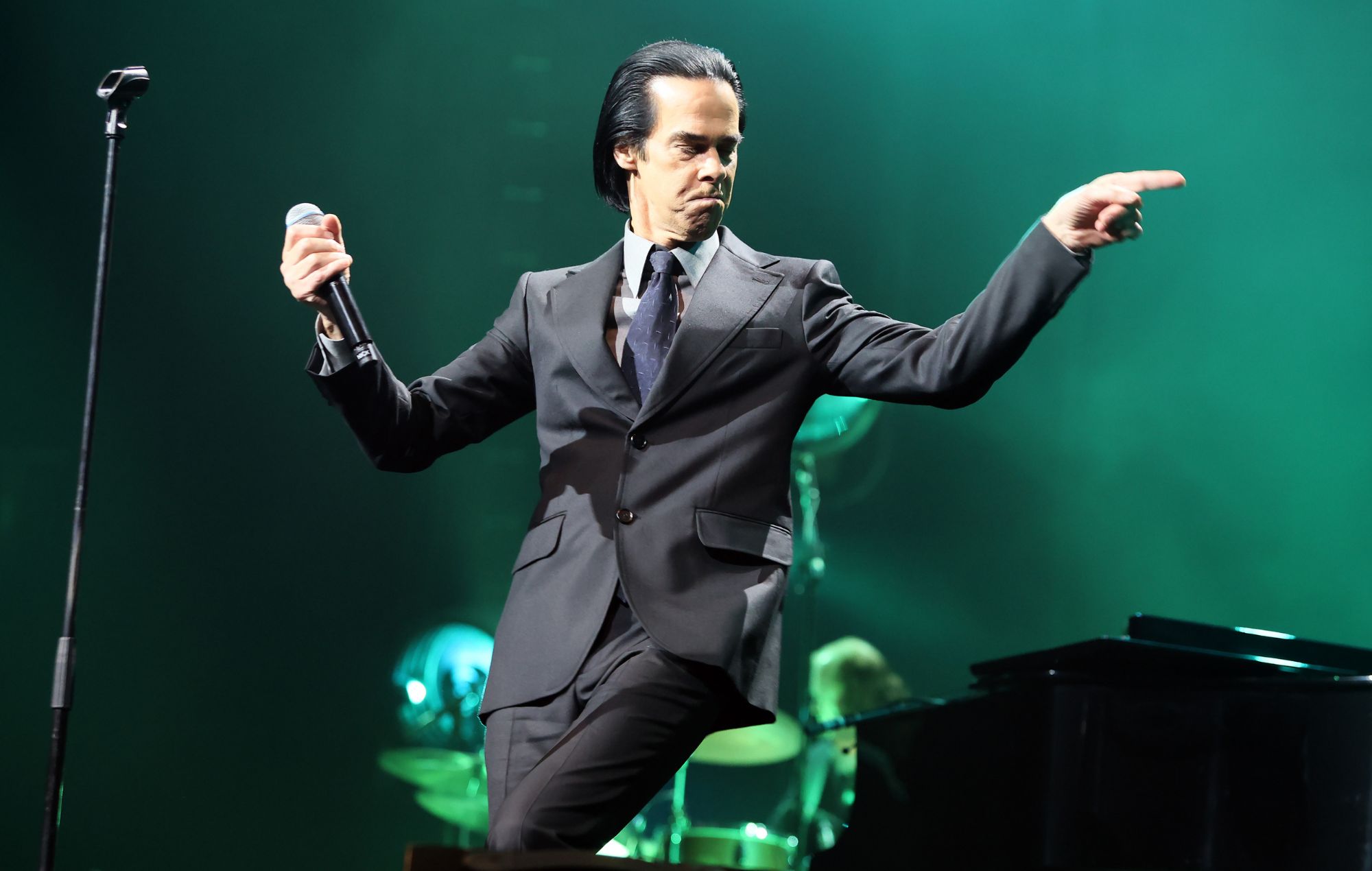Nick Cave performs at The O2 Arena on November 08, 2024