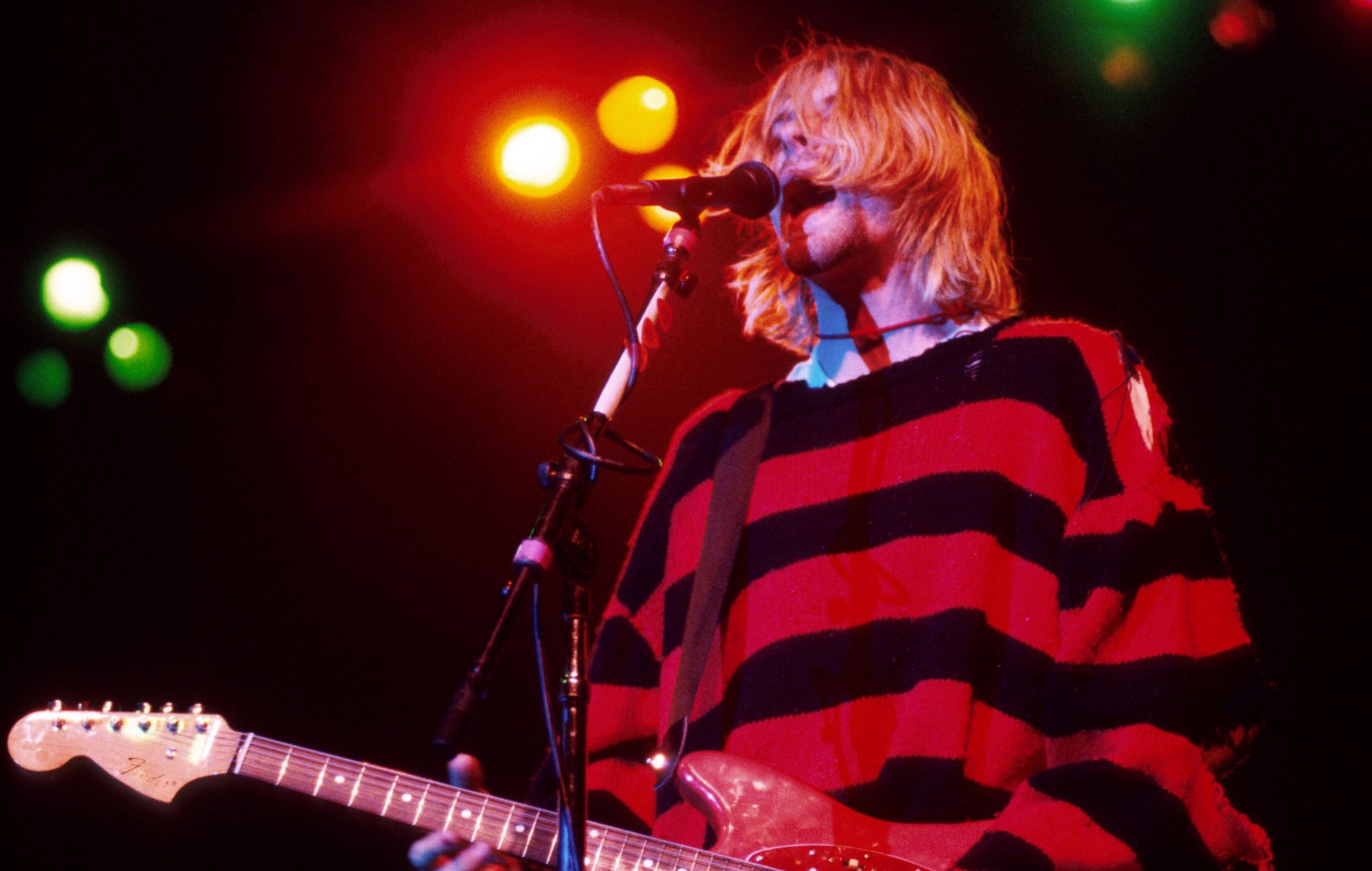 Kurt Cobain of Nirvana in 1990