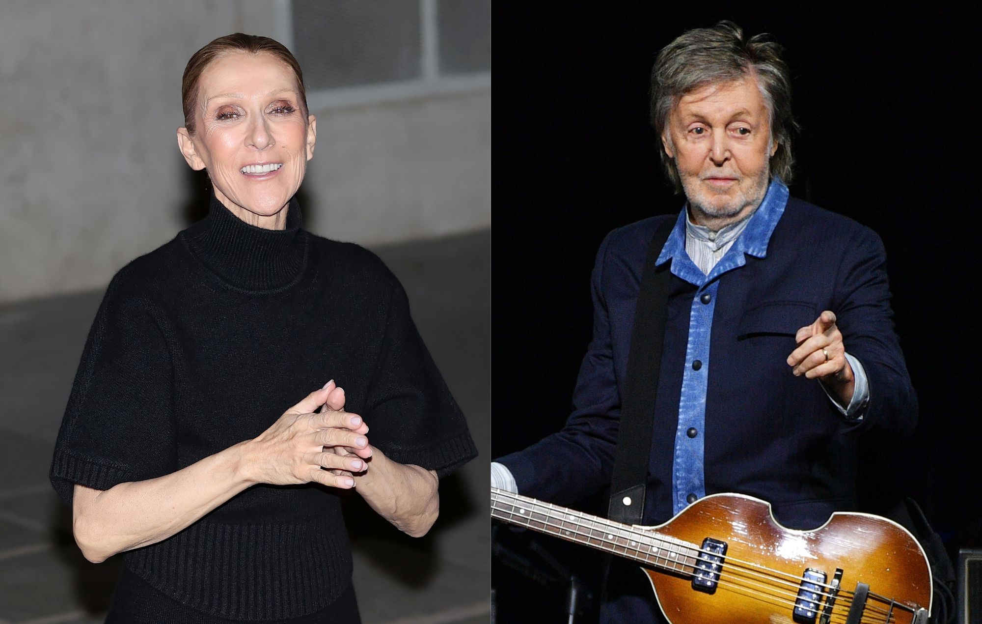Celine Dion and Paul McCartney