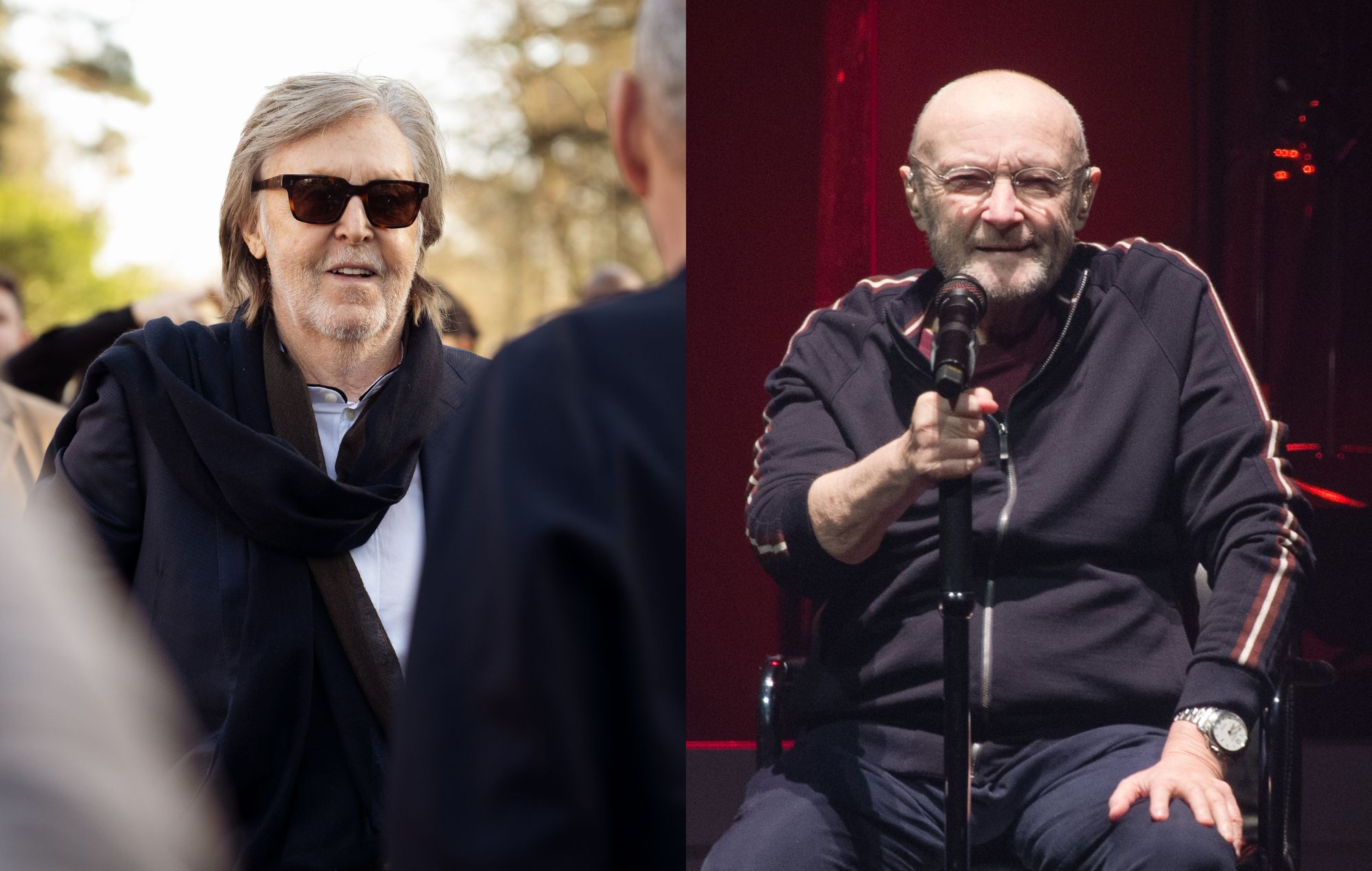 Paul McCartney and Phil Collins