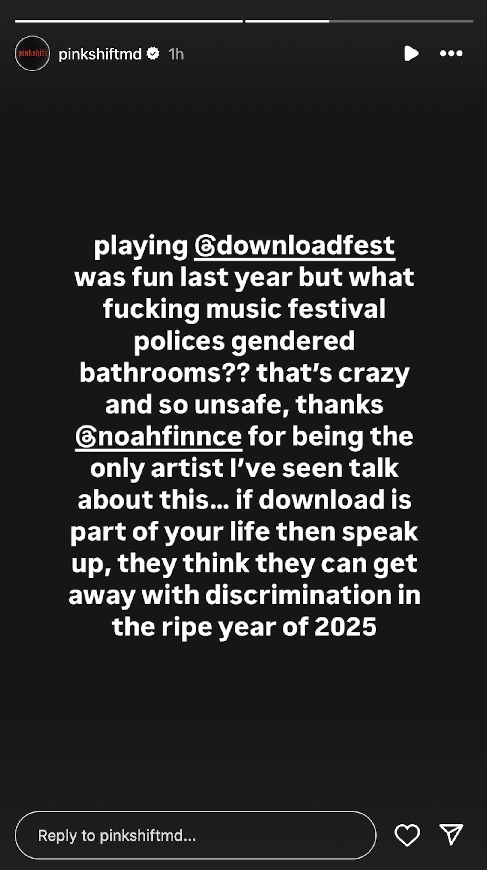 Pinkshift, Instagram Stories May 27