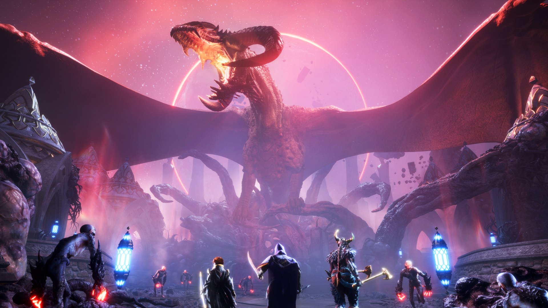 PS Plus March 2025 Games: Various characters and a dragon can be seen 