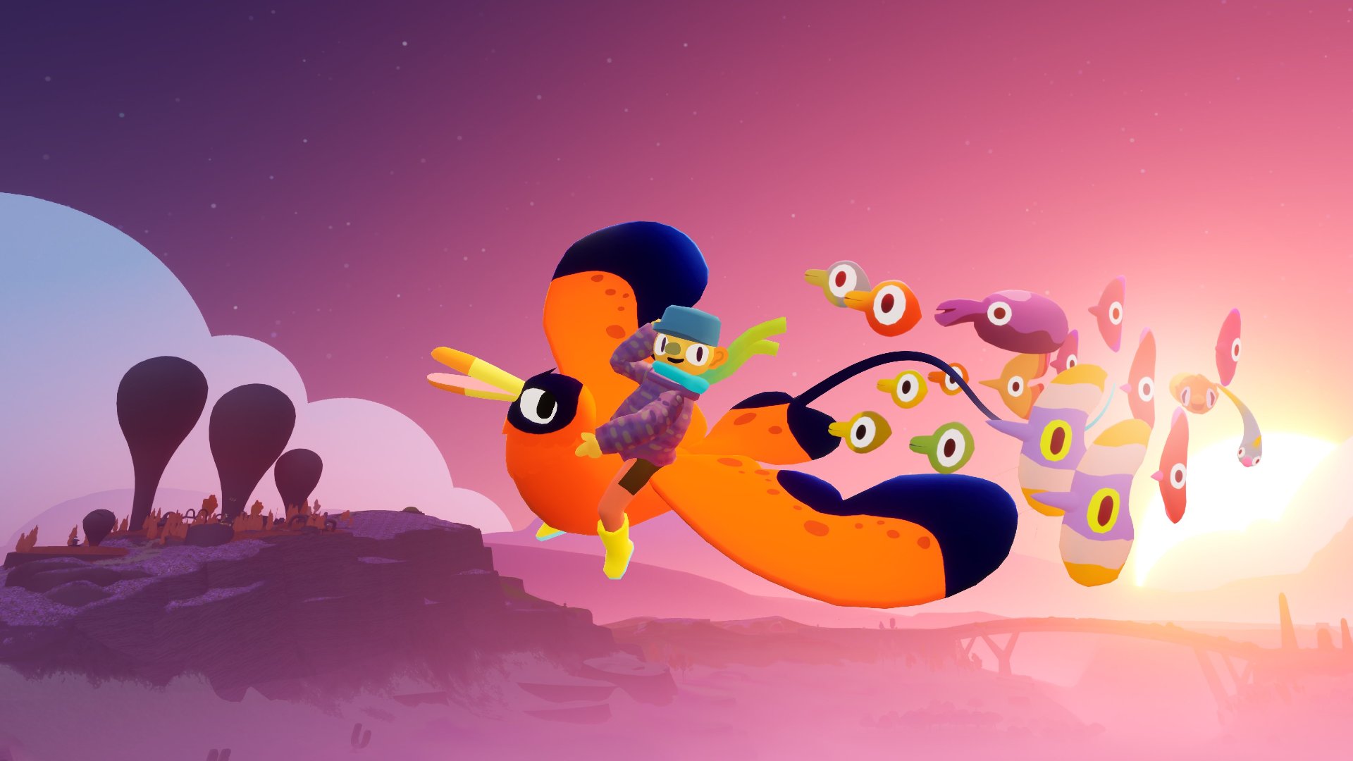 PS Plus March 2025 Games: A player can be seen riding on a bird