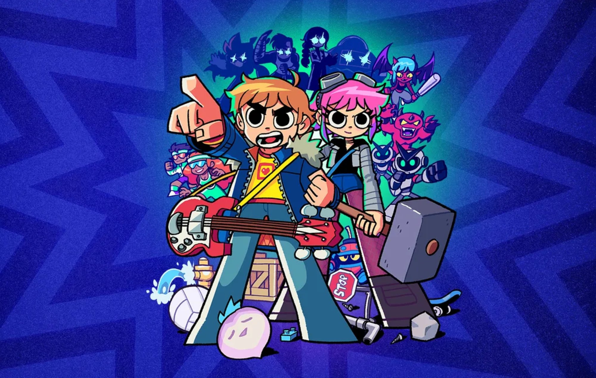 PS Plus March 2026 Games: The Scott Pilgrim crew can be seen in key art.