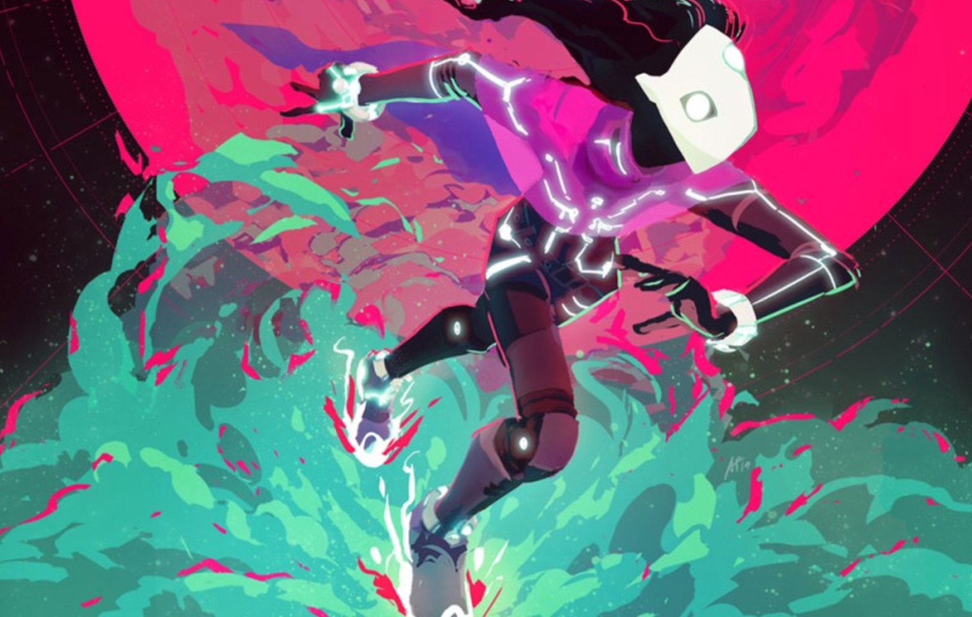 PS Plus March 2026 Games: The main character in Solar Ash can be seen skating