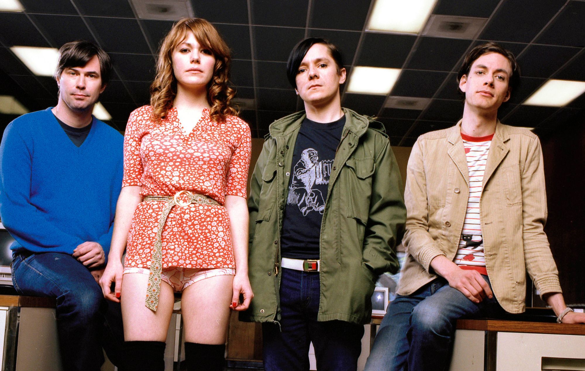 Pierre de Reeder, Jenny Lewis, Blake Sennet and Jason Boesel of Rilo Kiley