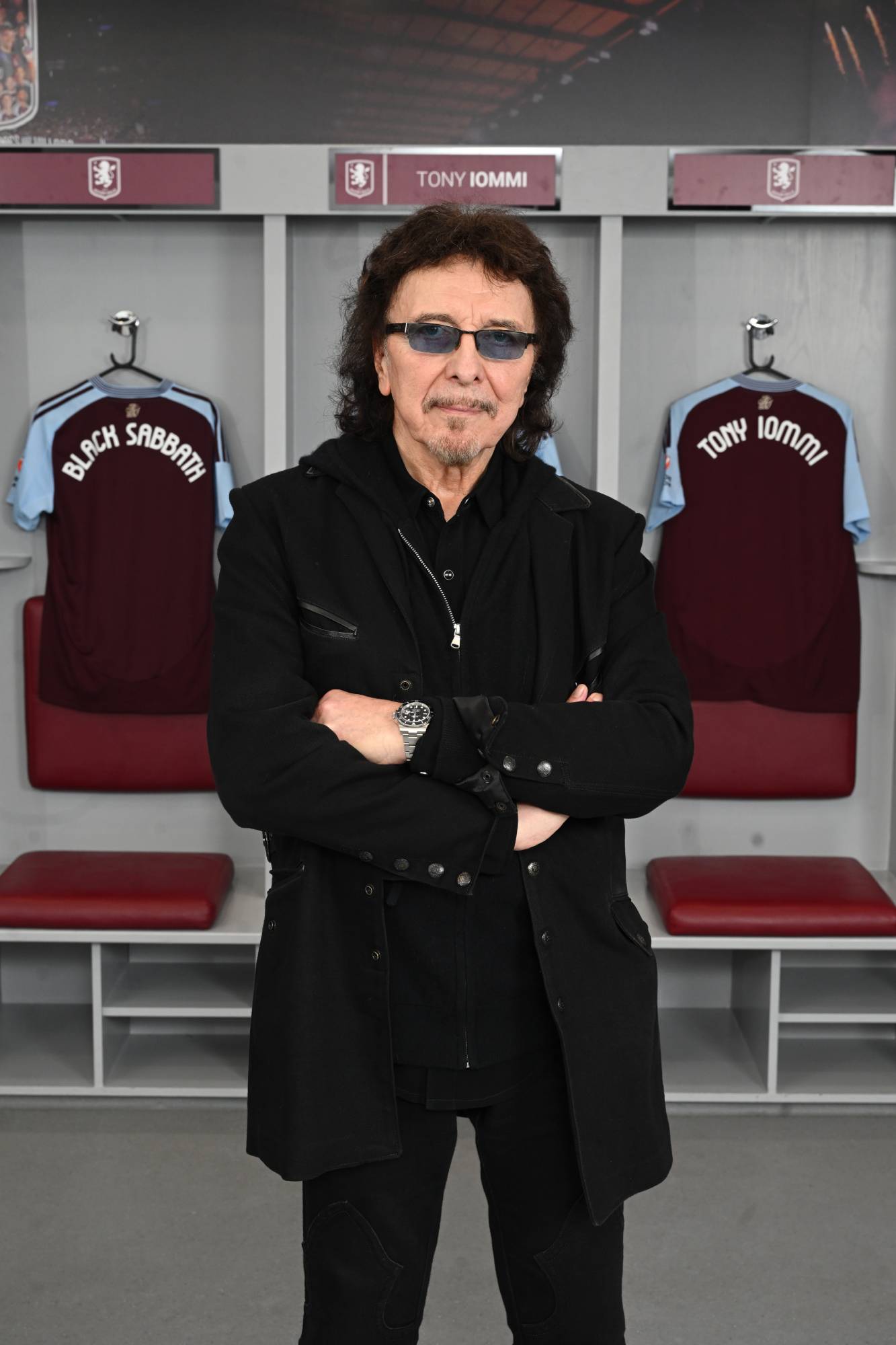 Tony Iommi attends the announcement of Black Sabbath's final show "Back To The Beginning" at Villa Park (Photo by Samir Hussein/Getty Images for Live Nation UK)