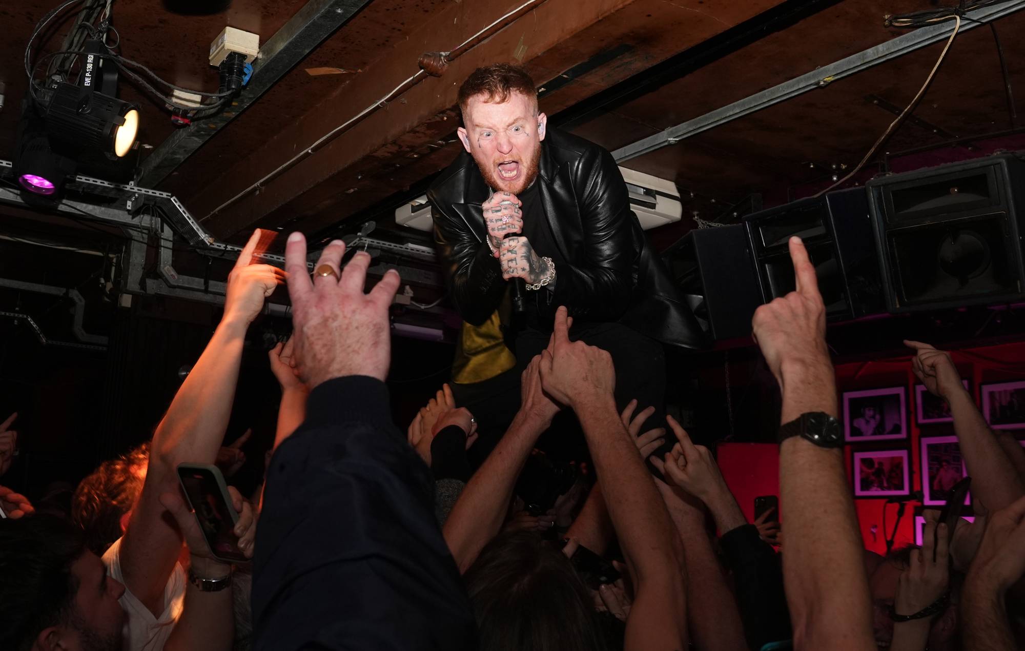 Sex Pistols featuring Frank Carter performing at The 100 Club, London (Photo by Lucy North/PA Images via Getty Images)