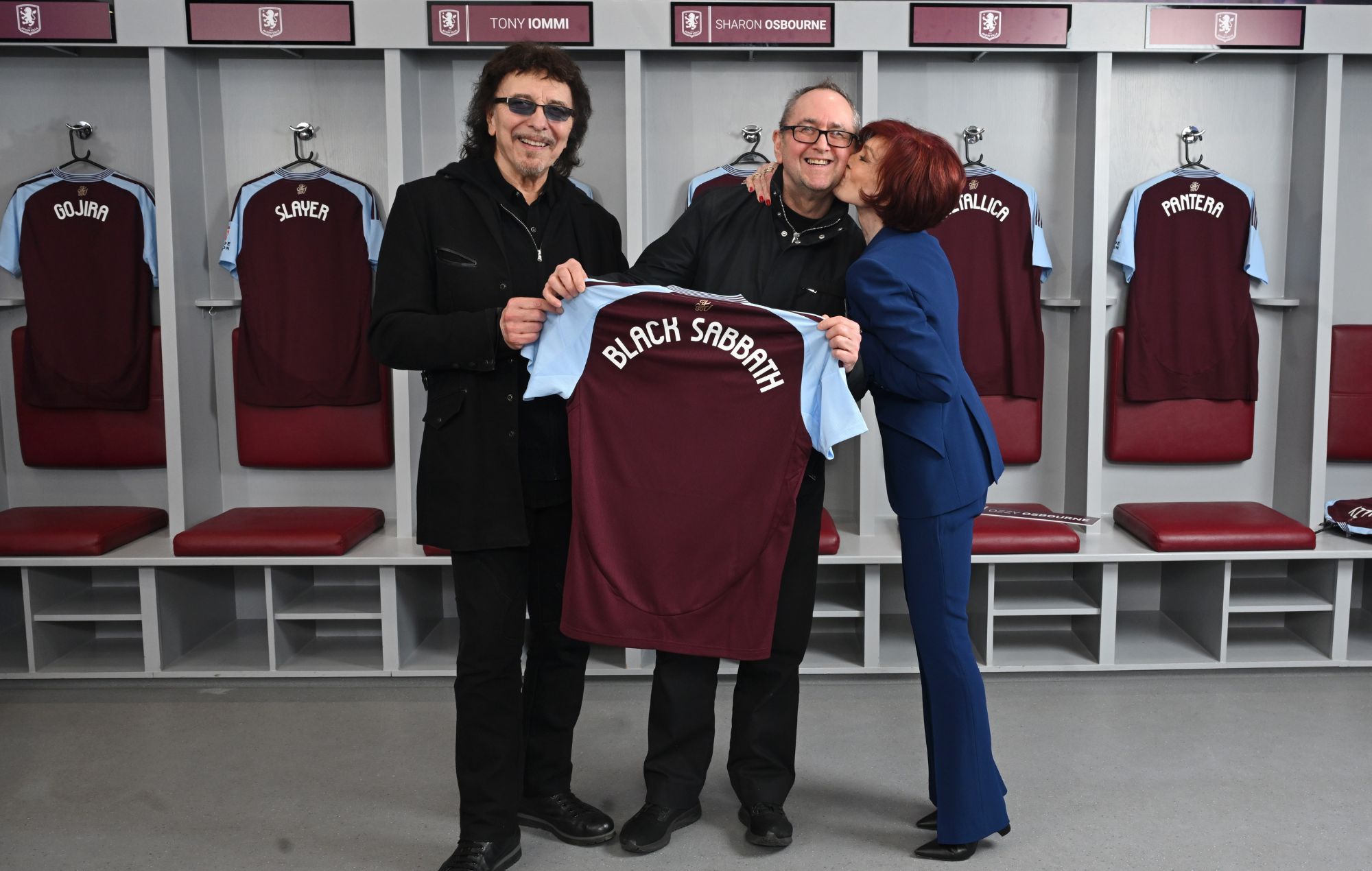 Tony Iommi, Andy Copping and Sharon Osbourne, 2025