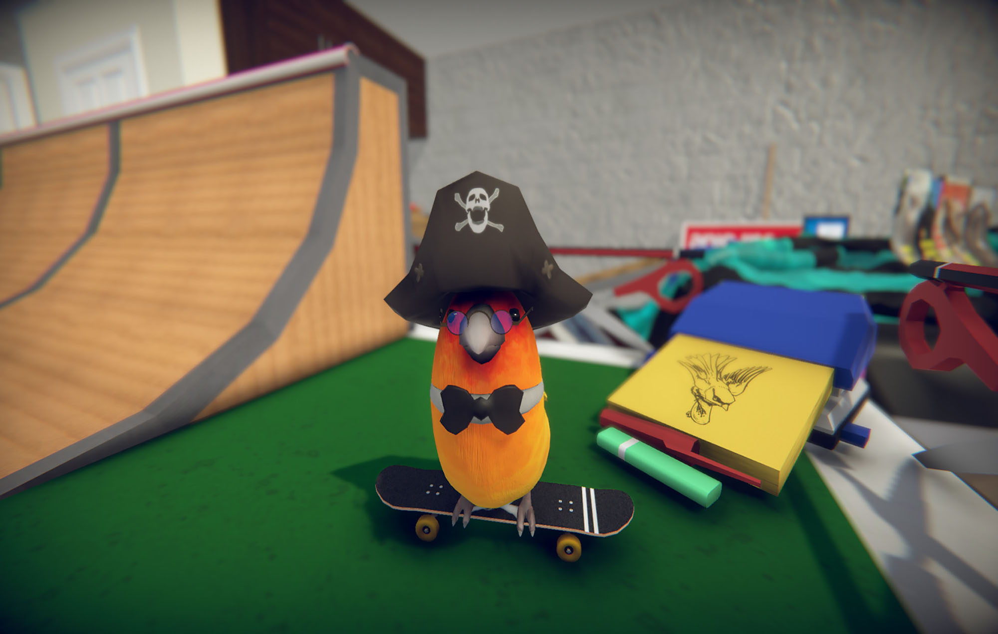 Skatebird. Image Credit: Glass Bottom Games