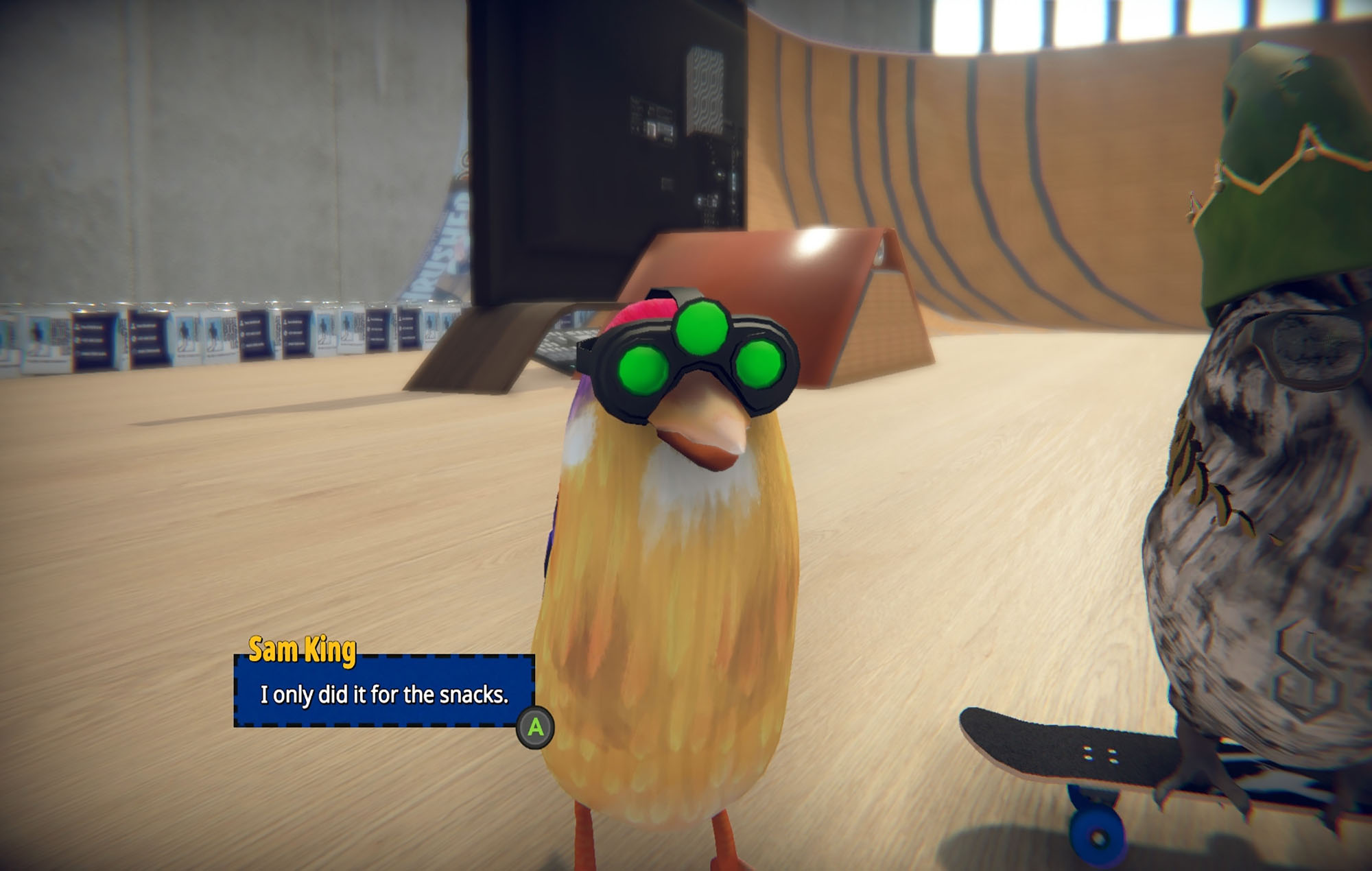 Skatebird. Image Credit: Glass Bottom Games
