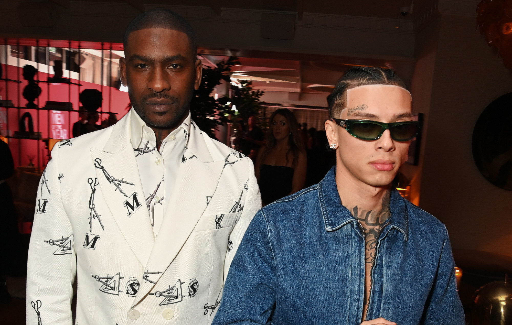 Skepta and Central Cee at 2024 GQ Men of the Year Awards. Photo credit: Dave Benett/Getty Images.