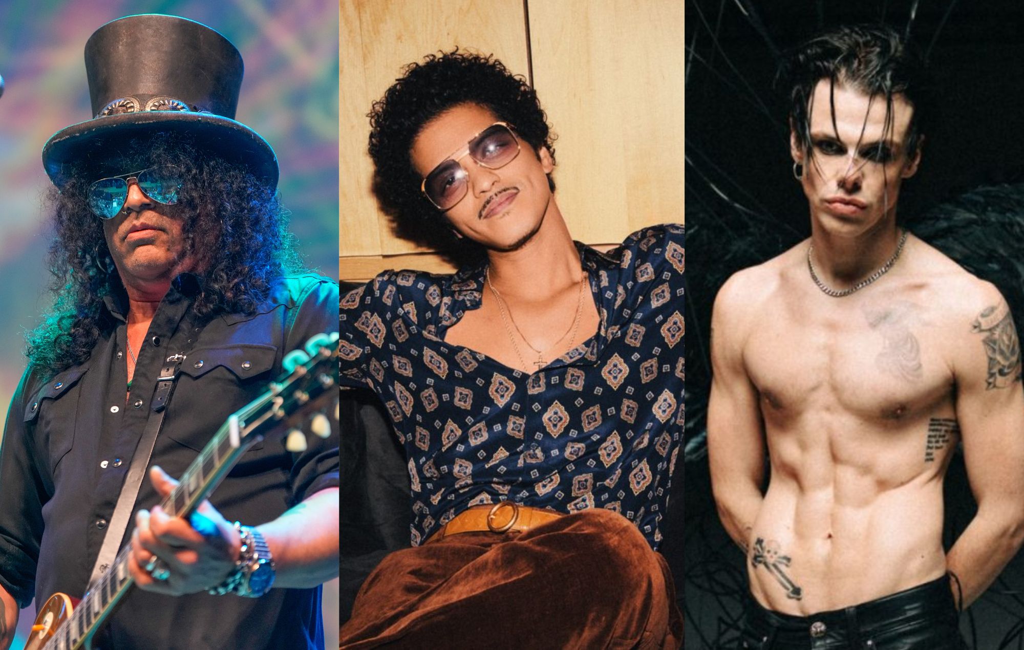 Slash, Bruno Mars, and Yungblud