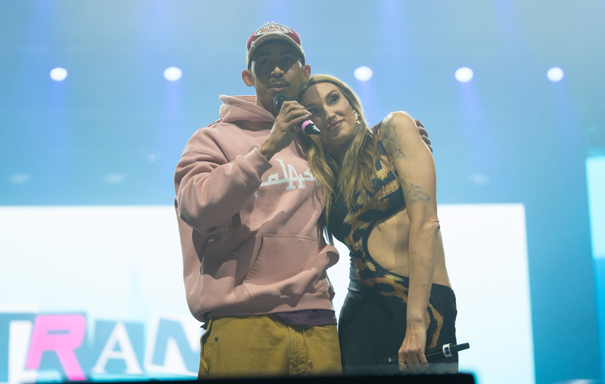 Jordan Stephens and Juno Dawson at Trans Mission, Wembley. CREDIT: @Coco_amos