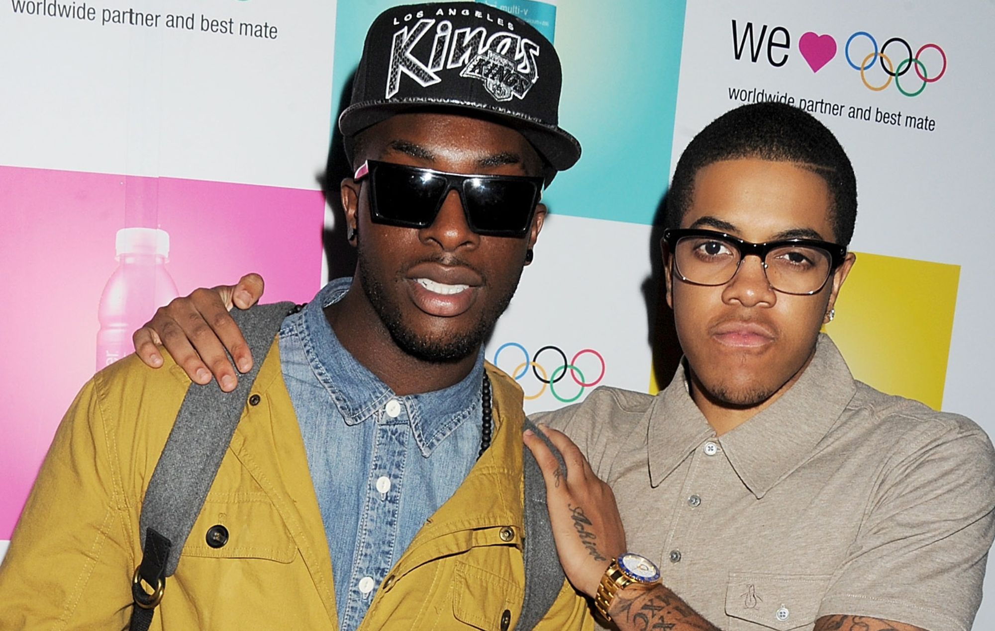 Talay Riley (L) and Chipmunk in 2012