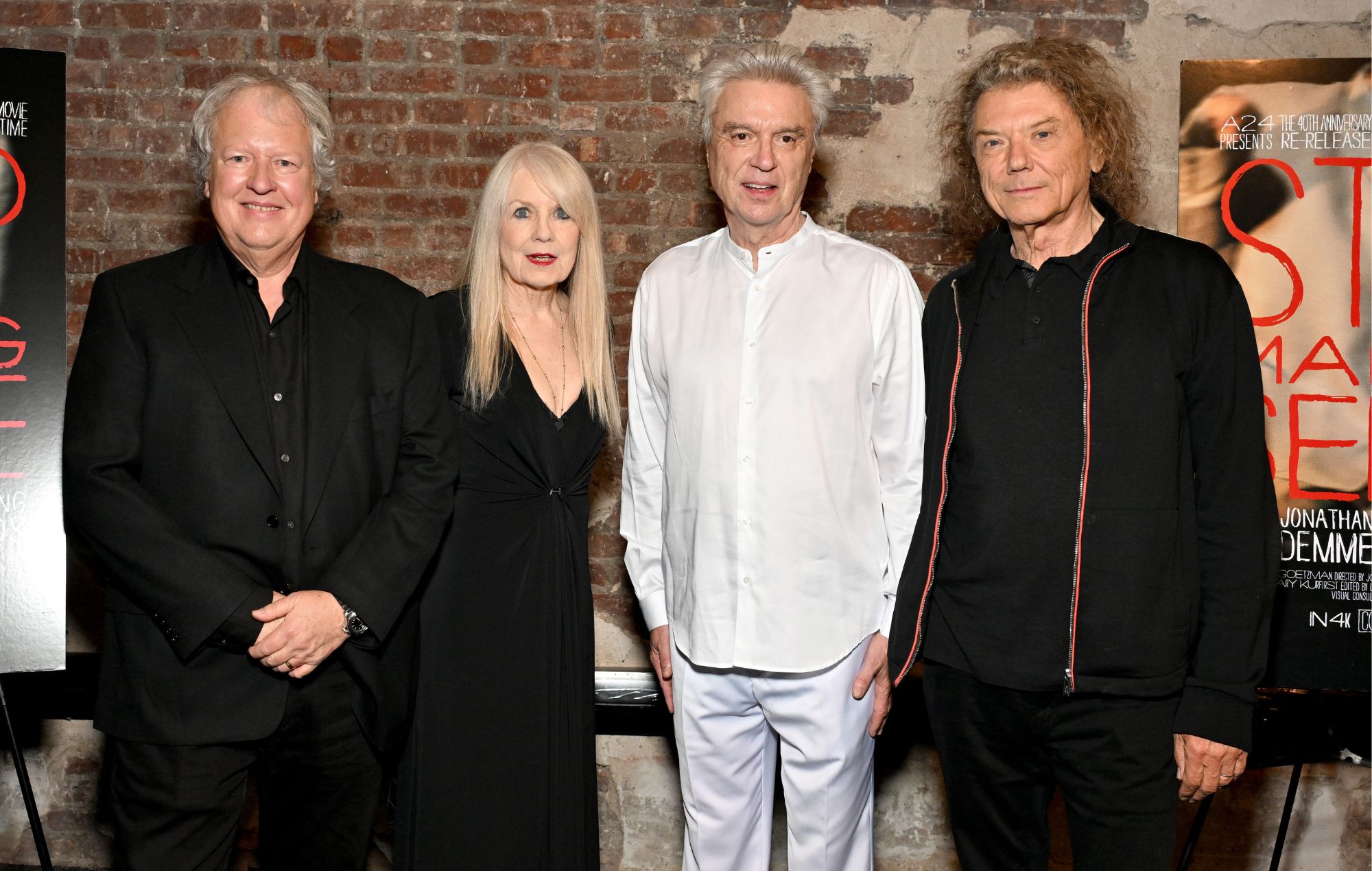 Chris Frantz, Tina Weymouth, David Byrne and Jerry Harrison of Talking Heads in 2023