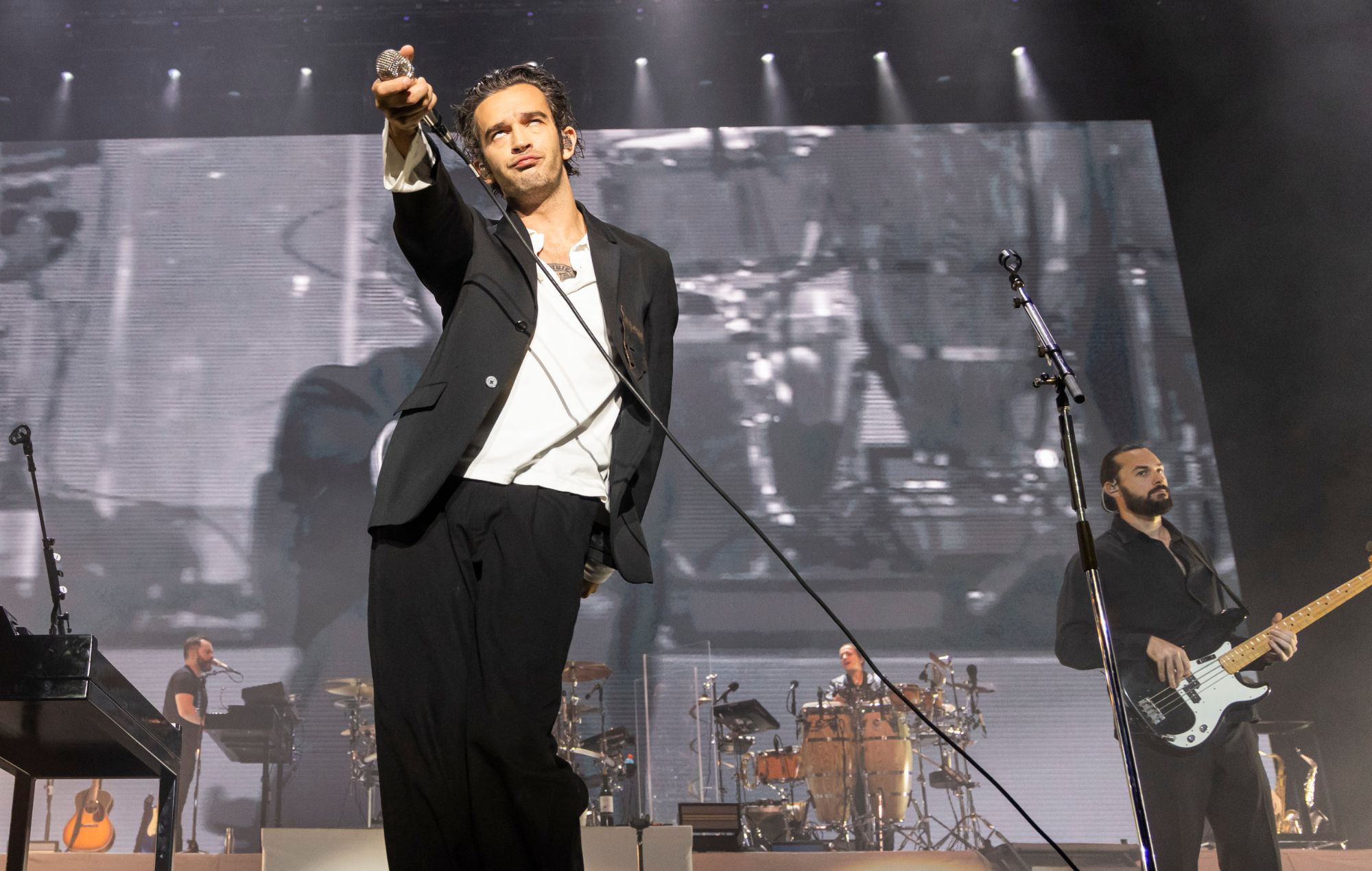 Matty Healy of The 1975 performs live