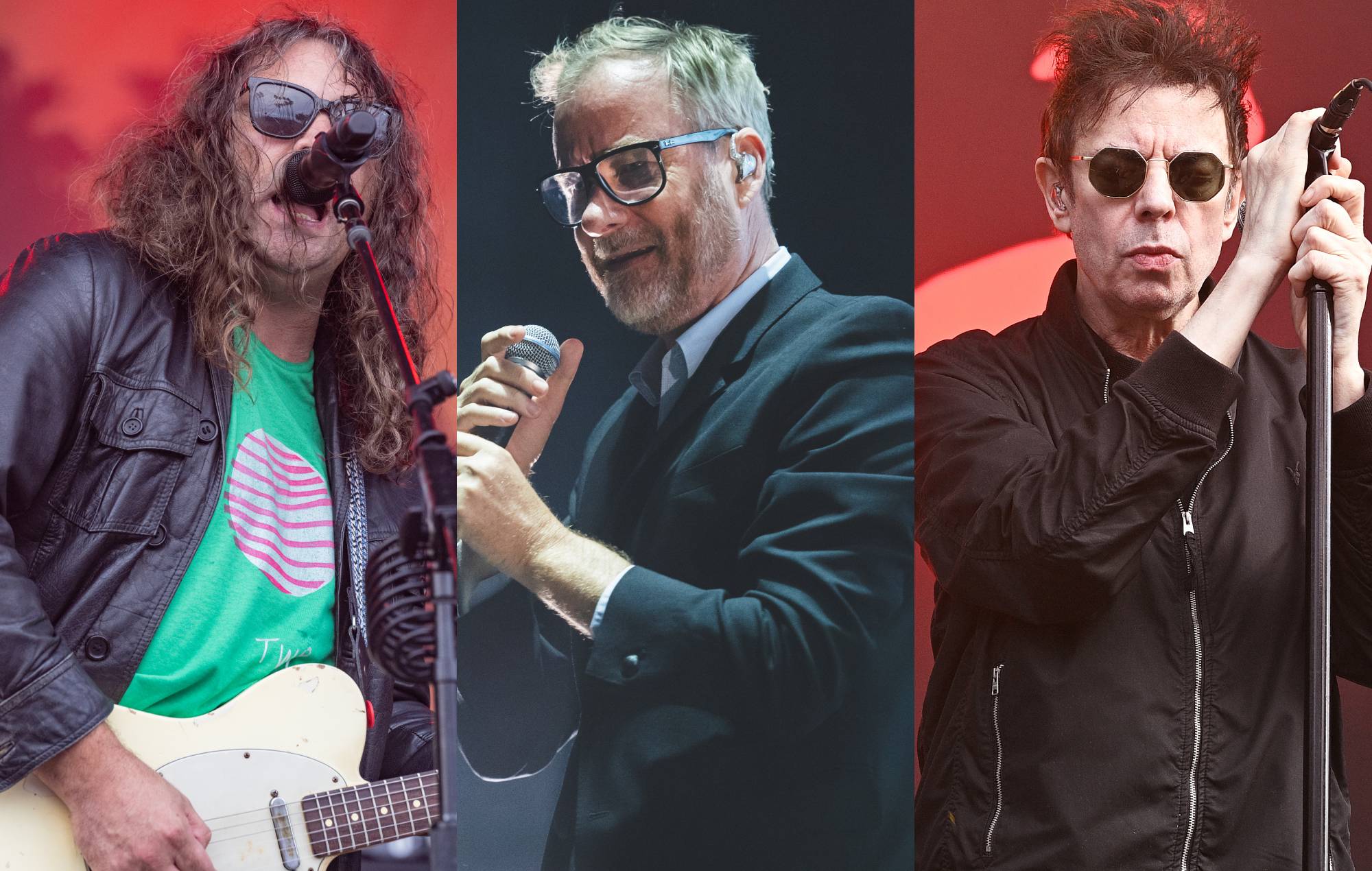 Adam Granduciel of The War On Drugs, Matt Berninger of The National, Ian McCulloch of Echo and The Bunnymen