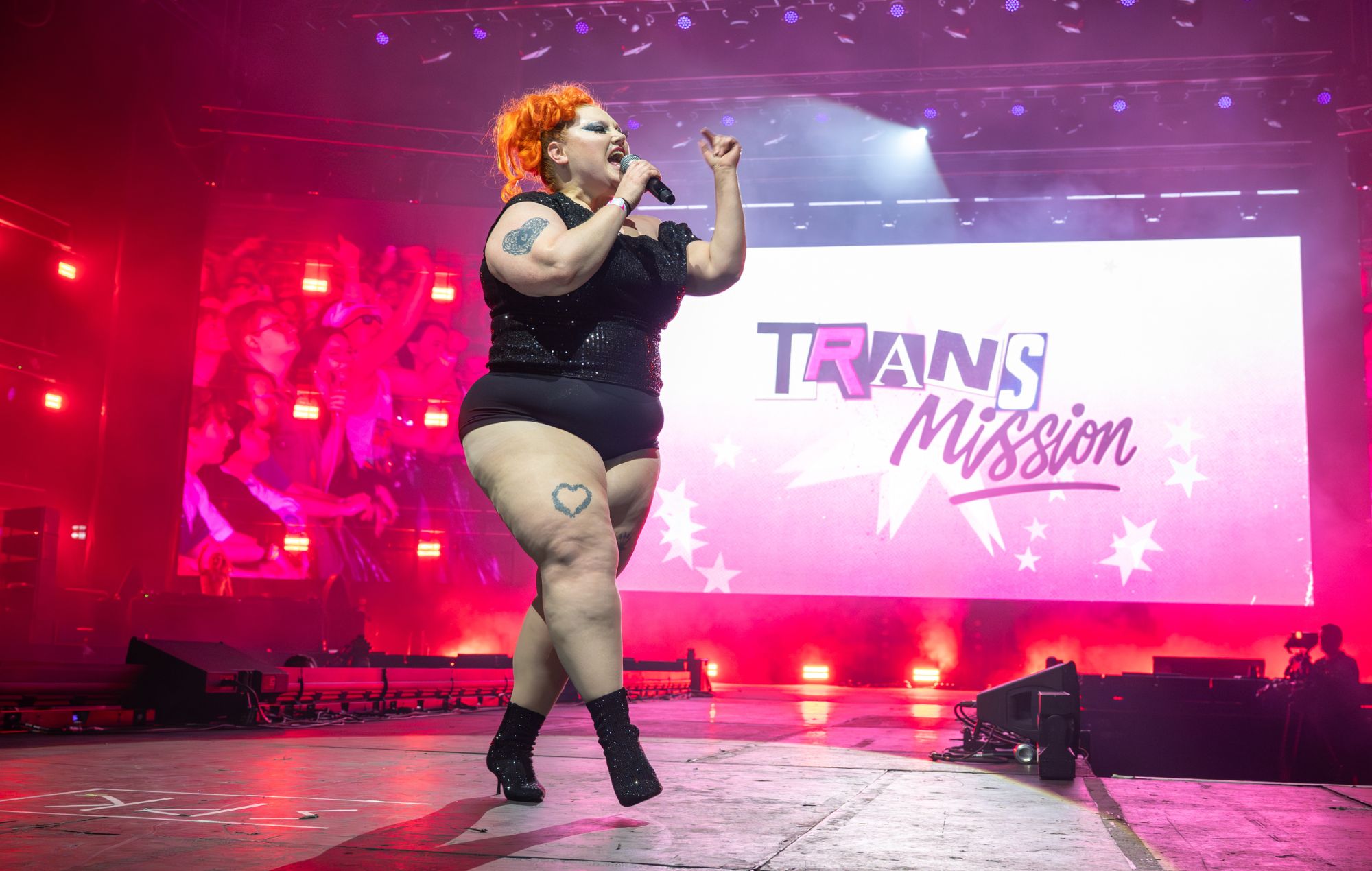 Beth Ditto at Trans Mission, Wembley. CREDIT: @robynskinner7