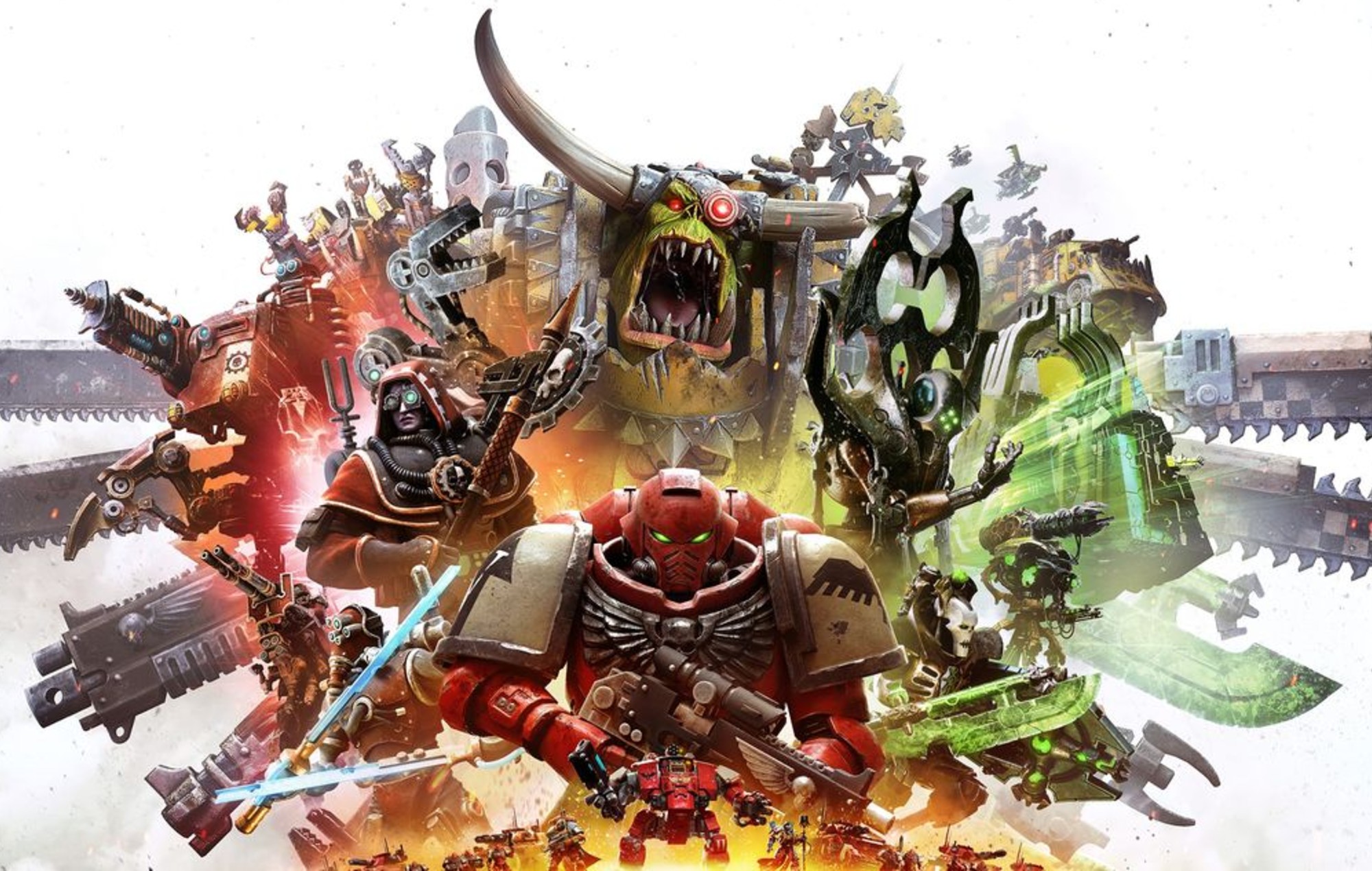 Warhammer 40,000: Dawn of War 4 Release Date: Several characters can be seen in key art.