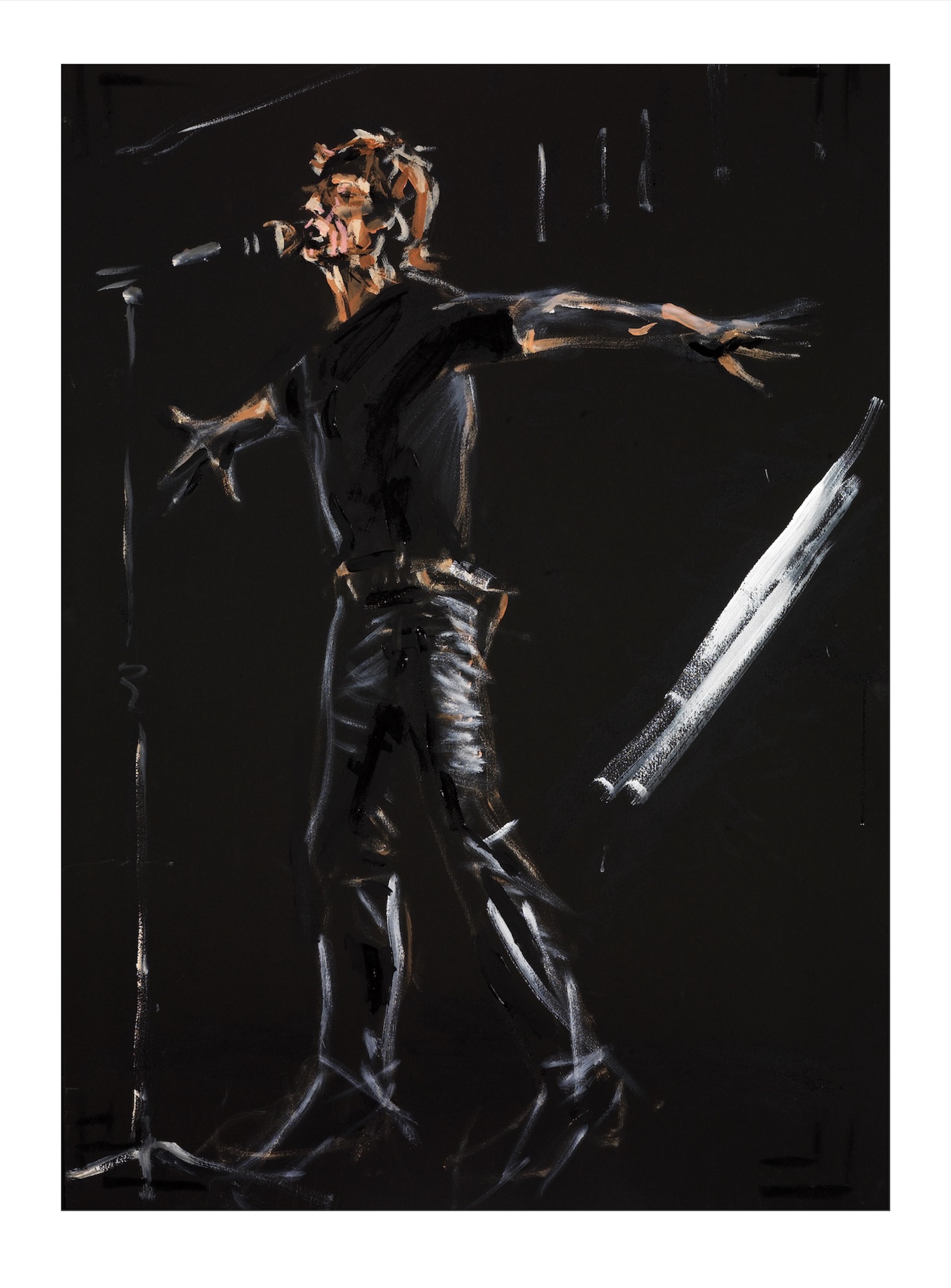 Ronnie Wood, 'Out of Control' Mick Jagger portrait