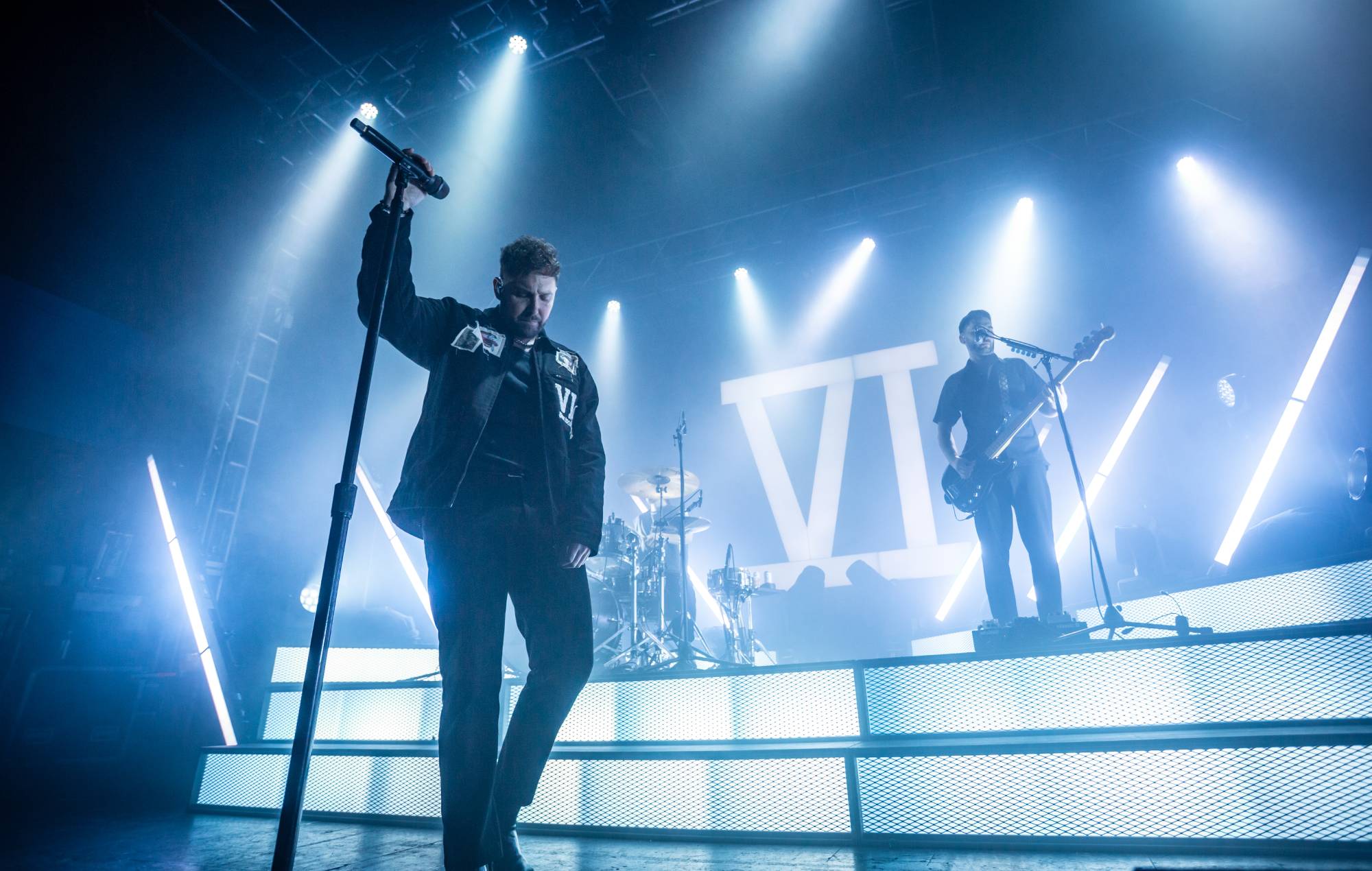 Josh Franceschi of You Me At Six performs live, 2025 (Photo by Andrew Benge/Redferns)